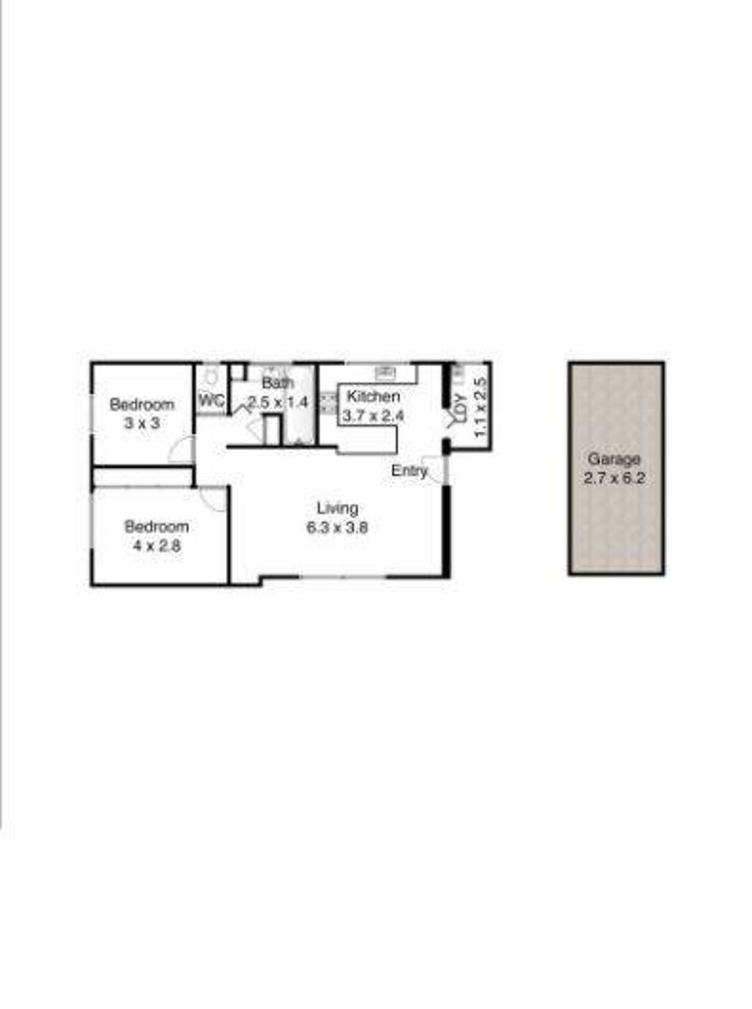 Floorplan of Homely apartment listing, 11/53 Nesca Parade, The Hill NSW 2300