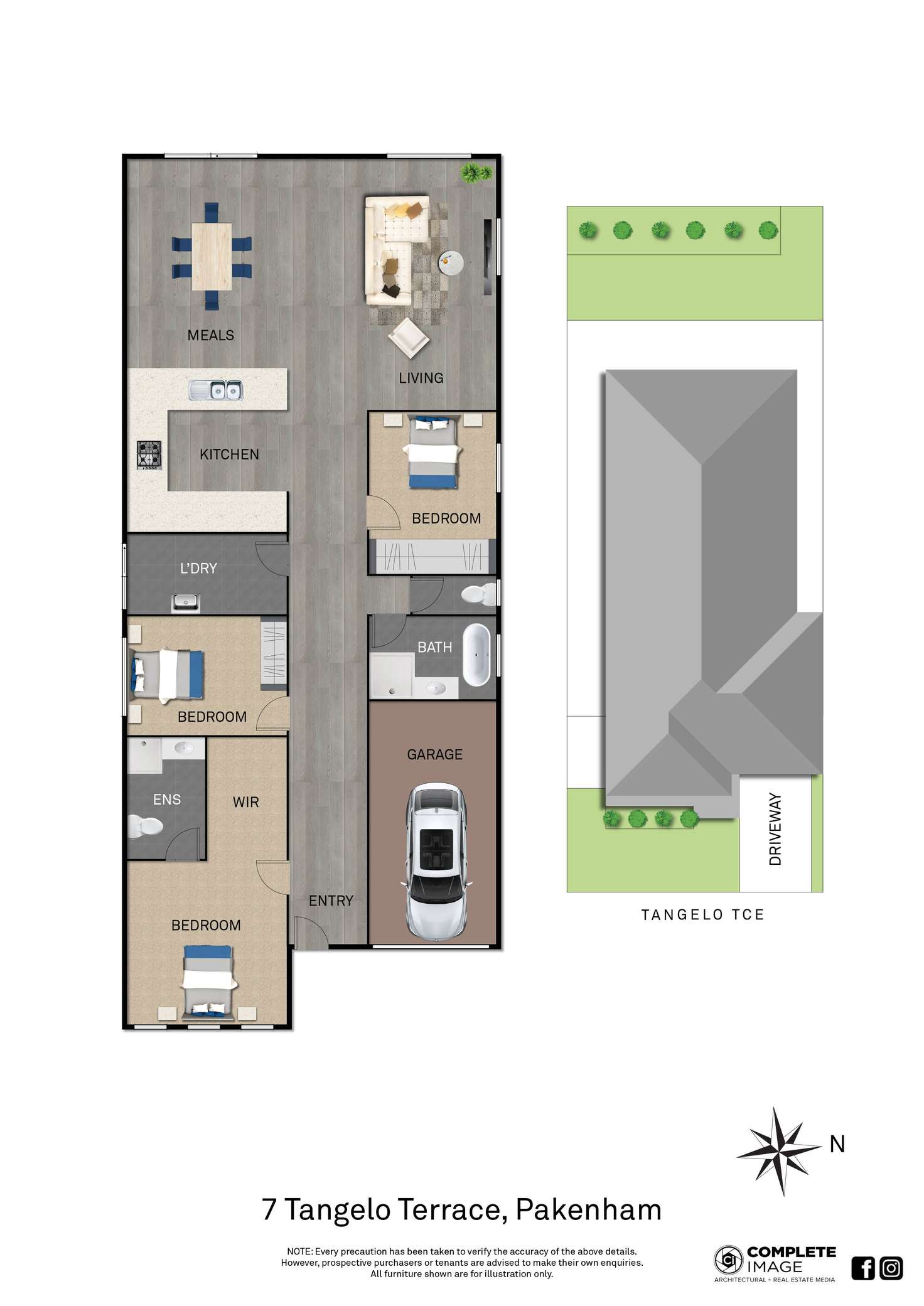 Floorplan of Homely house listing, 7 Tangelo Terrace, Pakenham VIC 3810