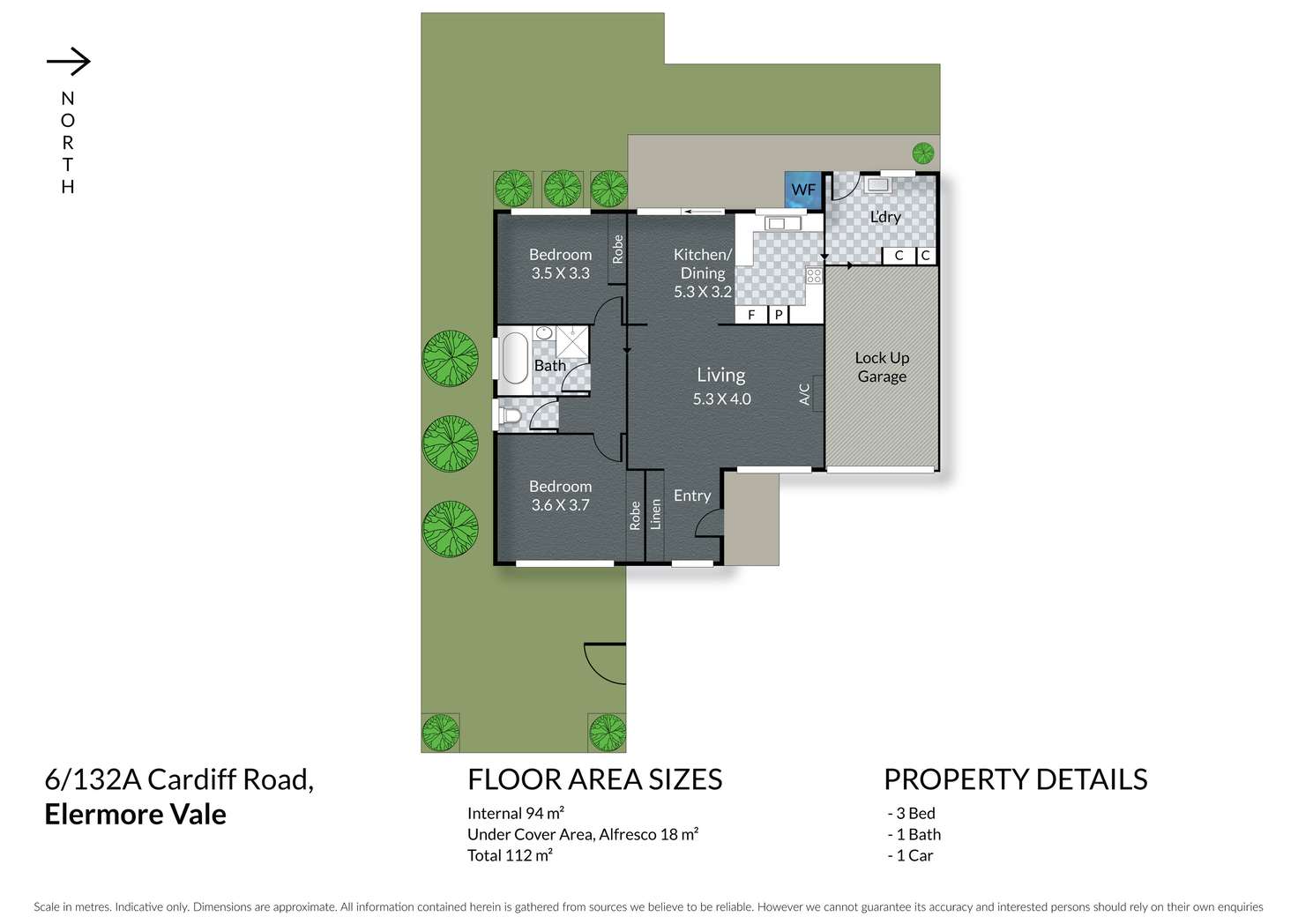 Floorplan of Homely villa listing, 6/132a Cardiff Road, Elermore Vale NSW 2287