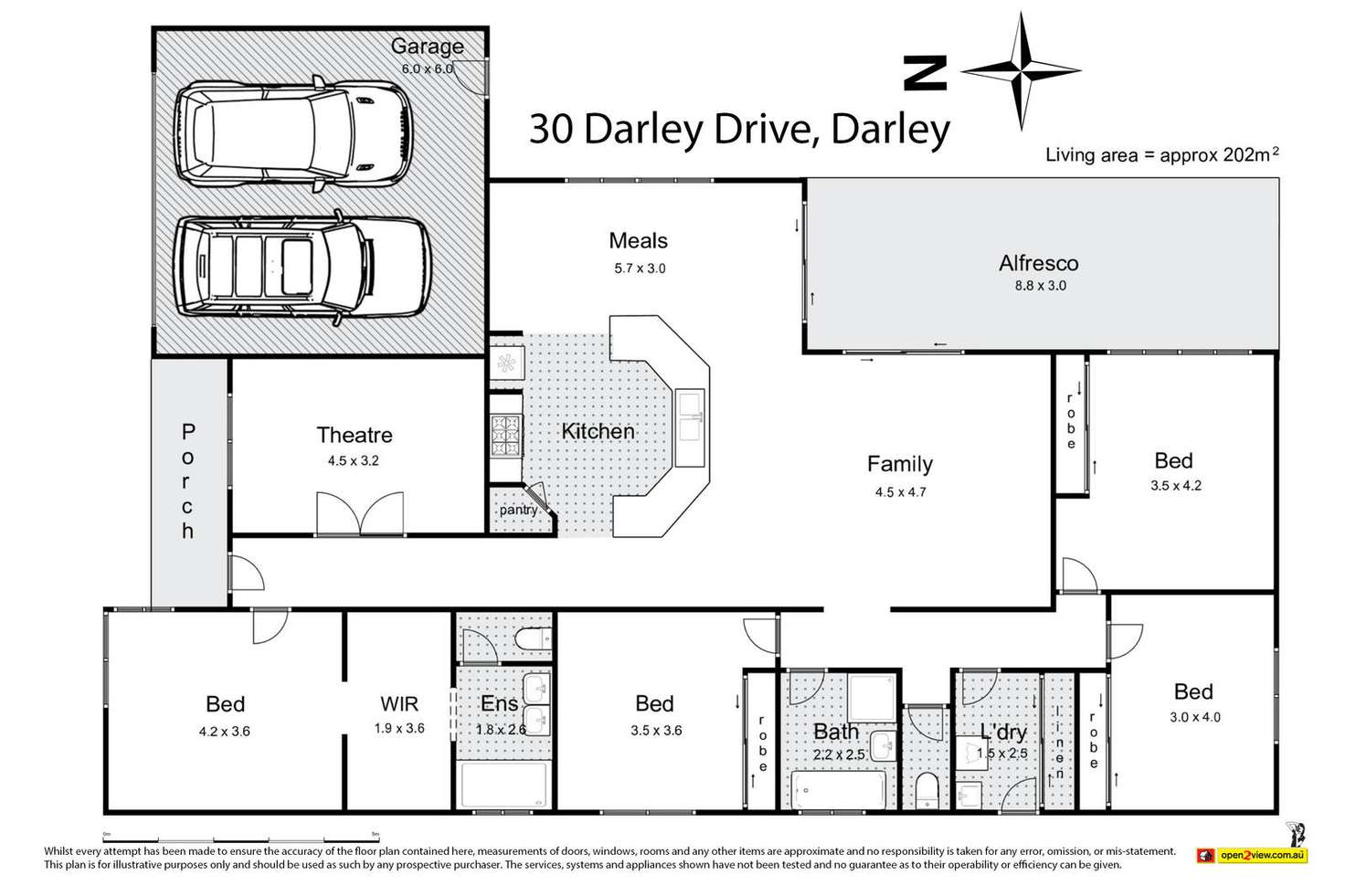 Floorplan of Homely house listing, 30 Darley Drive, Darley VIC 3340