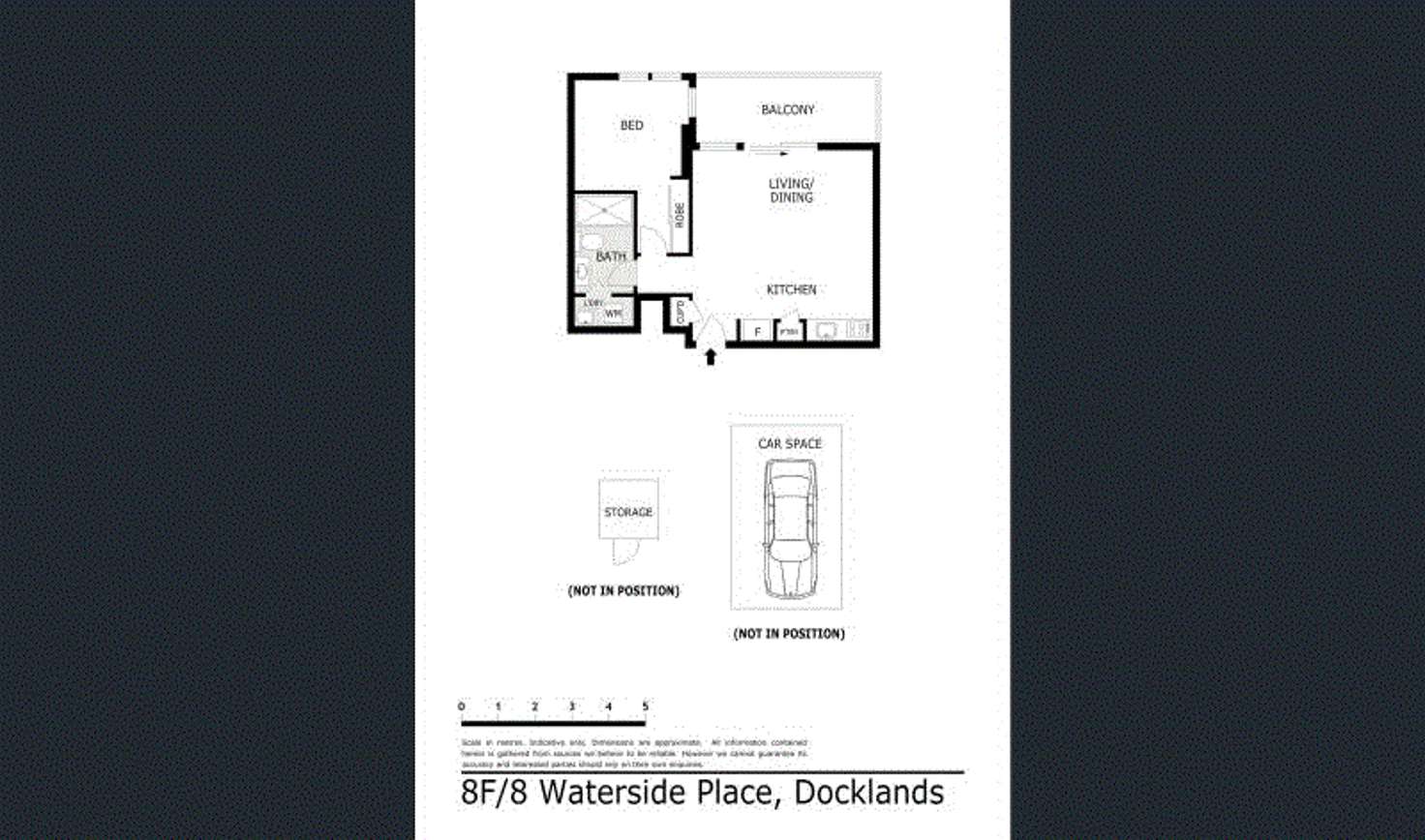 Floorplan of Homely apartment listing, 8F/8 Waterside Place, Docklands VIC 3008