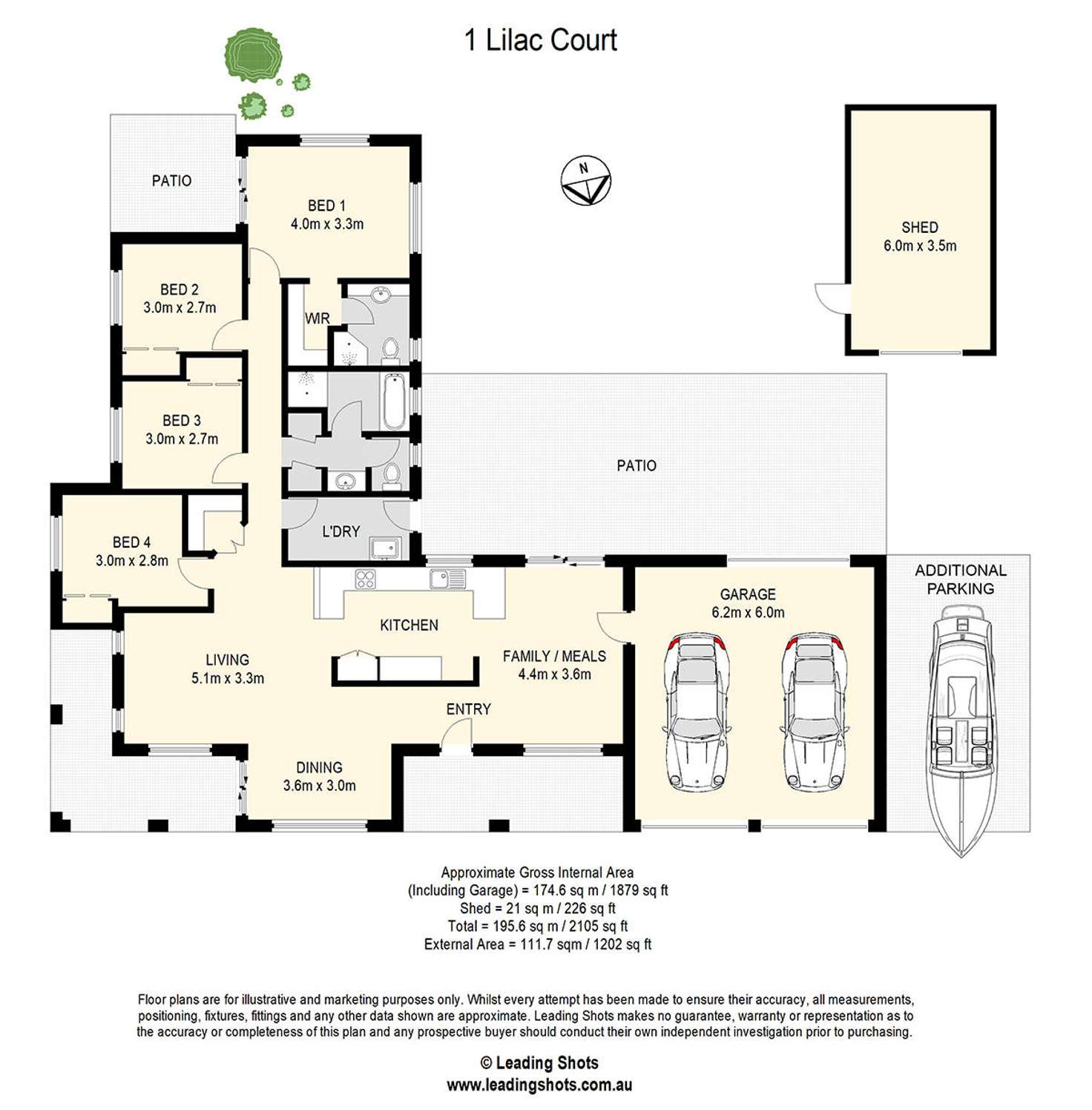 Floorplan of Homely house listing, 1 Lilac Court, Eatons Hill QLD 4037