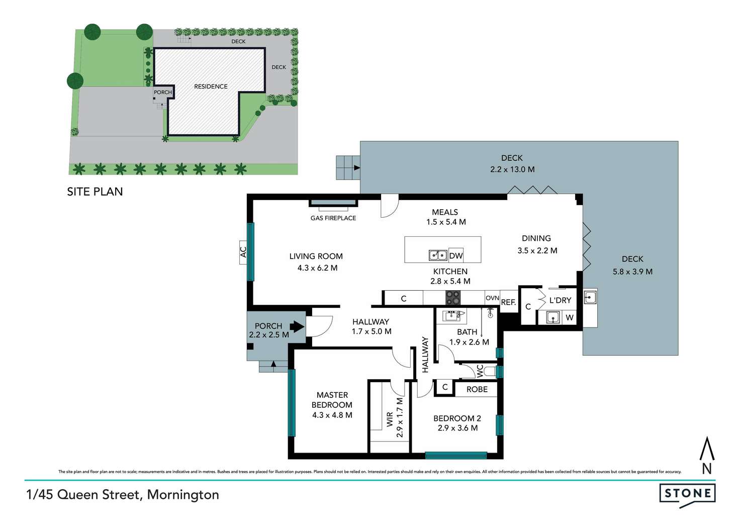 Floorplan of Homely unit listing, 1/45 Queen Street, Mornington VIC 3931