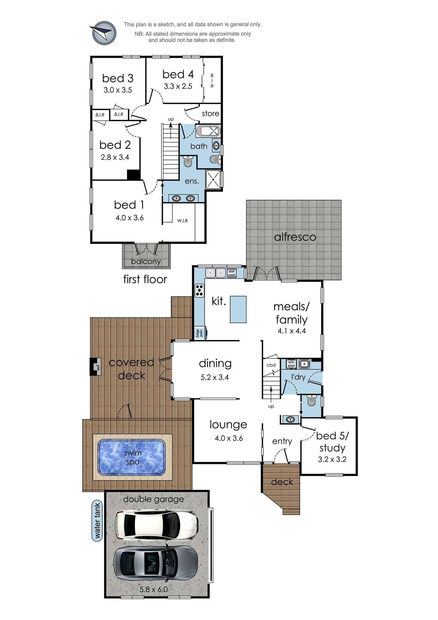 Floorplan of Homely house listing, 13 Parkview Terrace, Chirnside Park VIC 3116