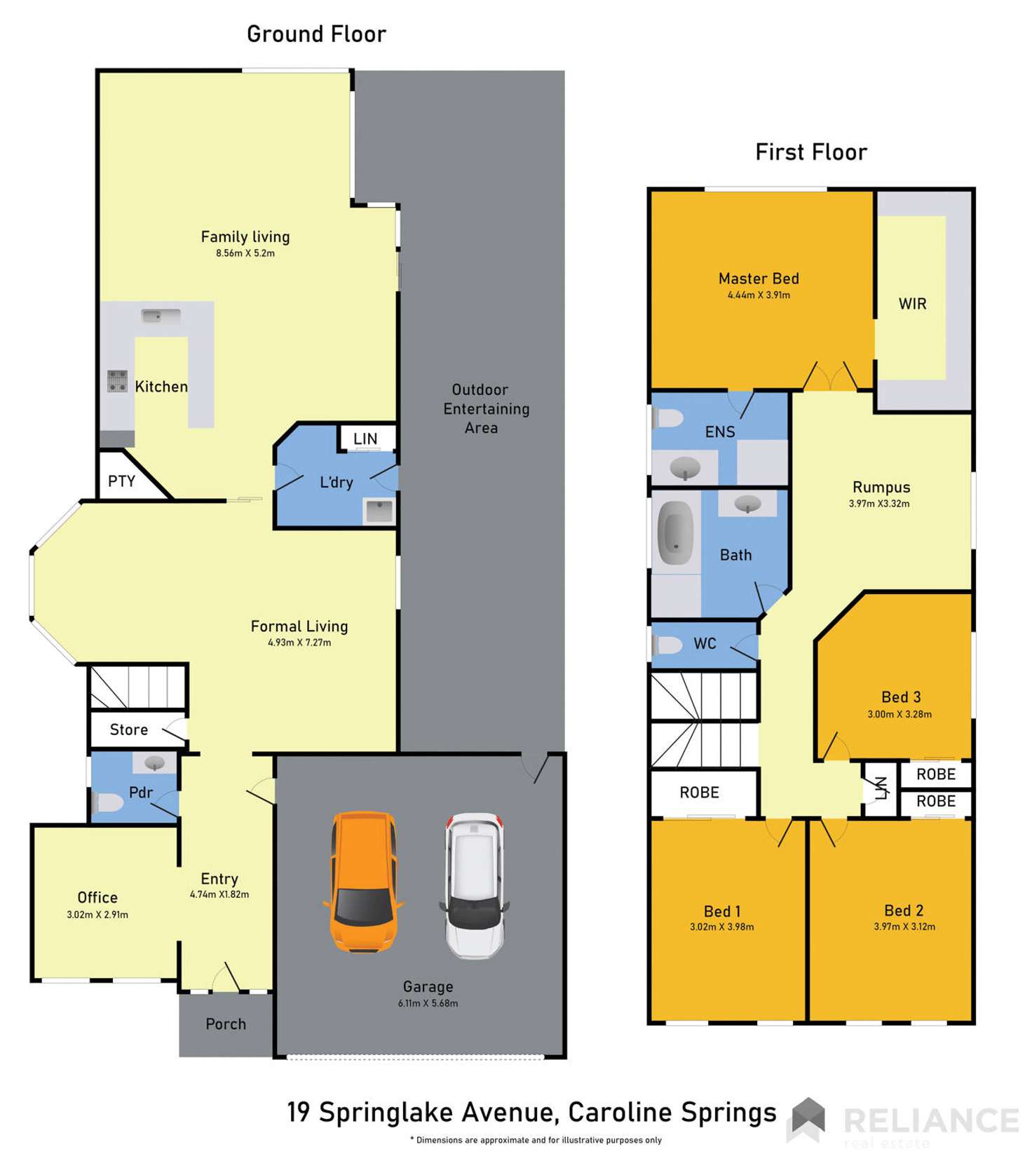 Floorplan of Homely house listing, 19 Springlake Avenue, Caroline Springs VIC 3023