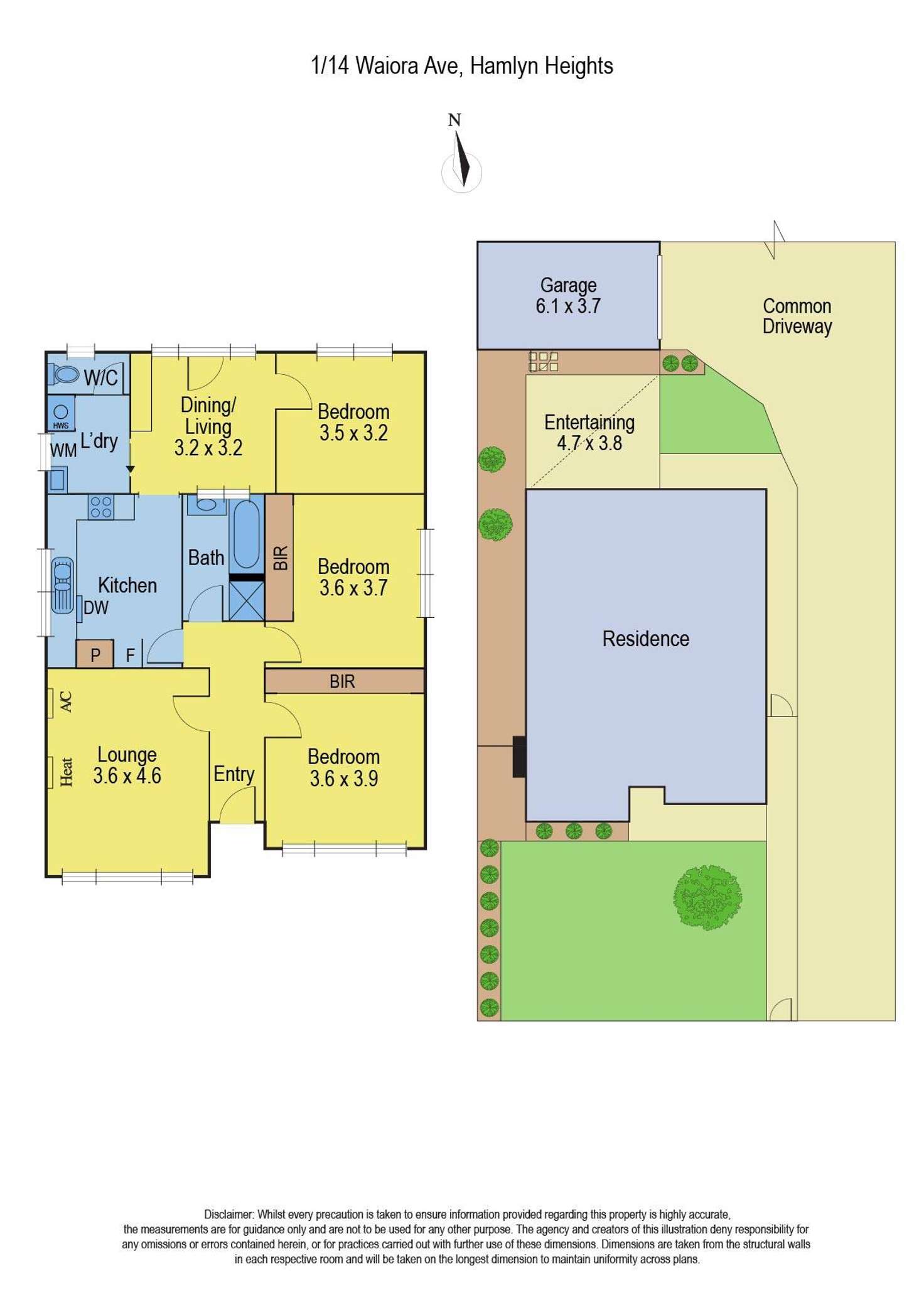 Floorplan of Homely house listing, 1/14 Waiora Avenue, Hamlyn Heights VIC 3215