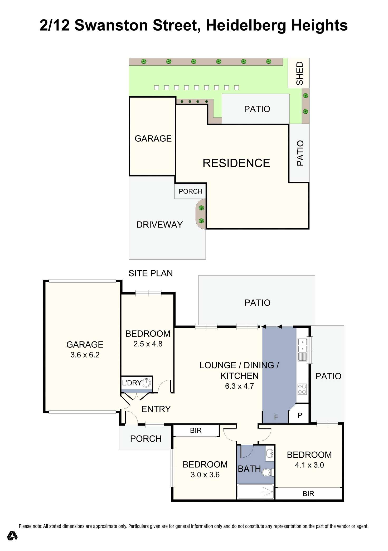 Floorplan of Homely unit listing, 2/12 Swanston Street, Heidelberg Heights VIC 3081