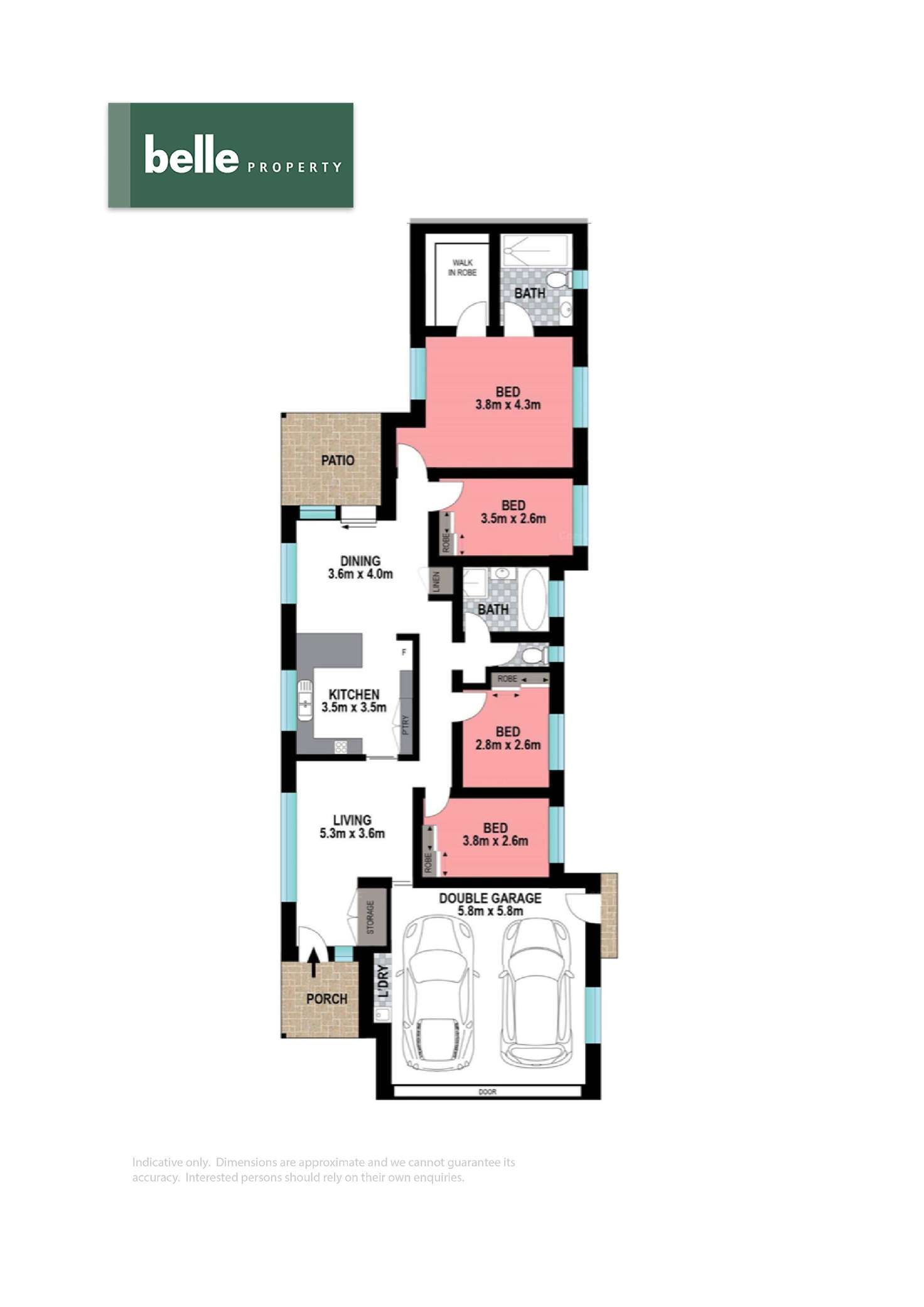 Floorplan of Homely house listing, 7 Sawrey Street, Rothwell QLD 4022