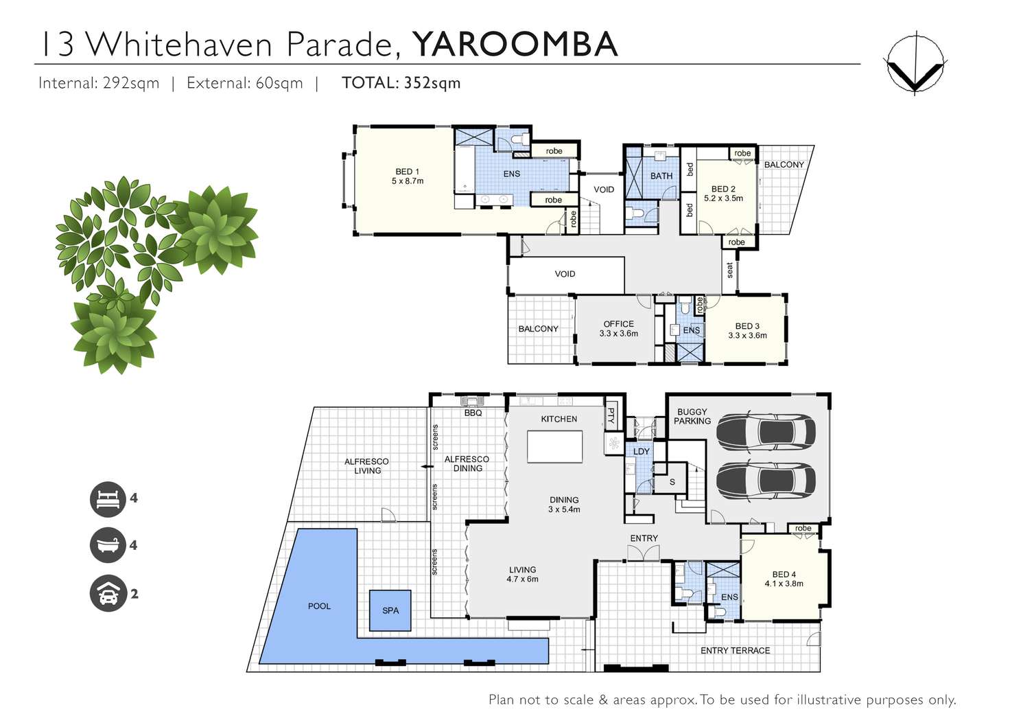 Floorplan of Homely house listing, 13 Whitehaven Parade, Yaroomba QLD 4573