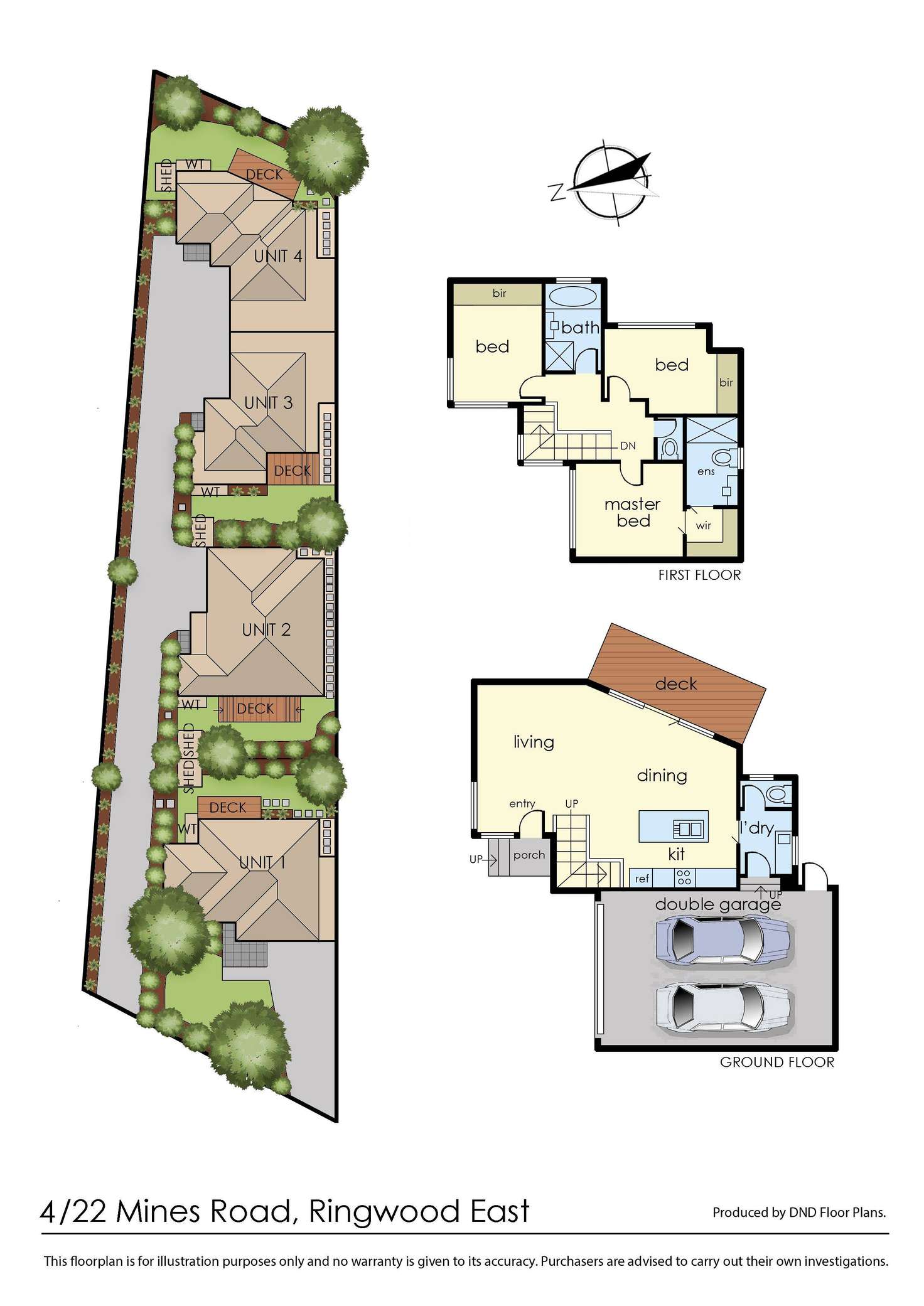 Floorplan of Homely townhouse listing, 4/22 Mines Road, Ringwood East VIC 3135