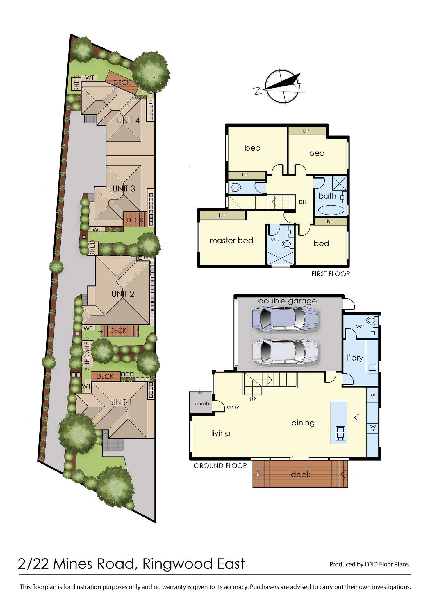 Floorplan of Homely townhouse listing, 2/22 Mines Road, Ringwood East VIC 3135