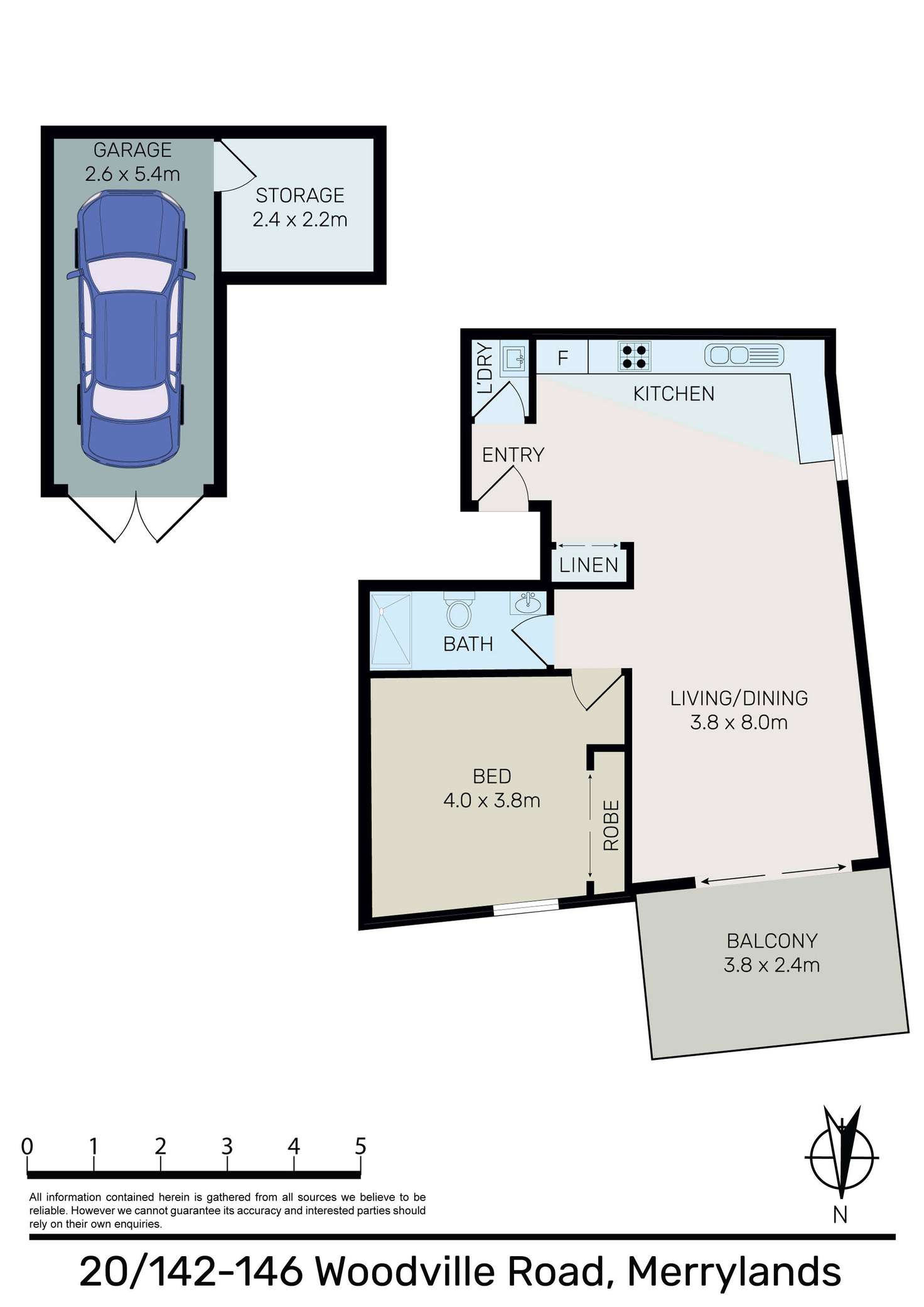 Floorplan of Homely unit listing, 20/142-146 Woodville Road, Merrylands NSW 2160