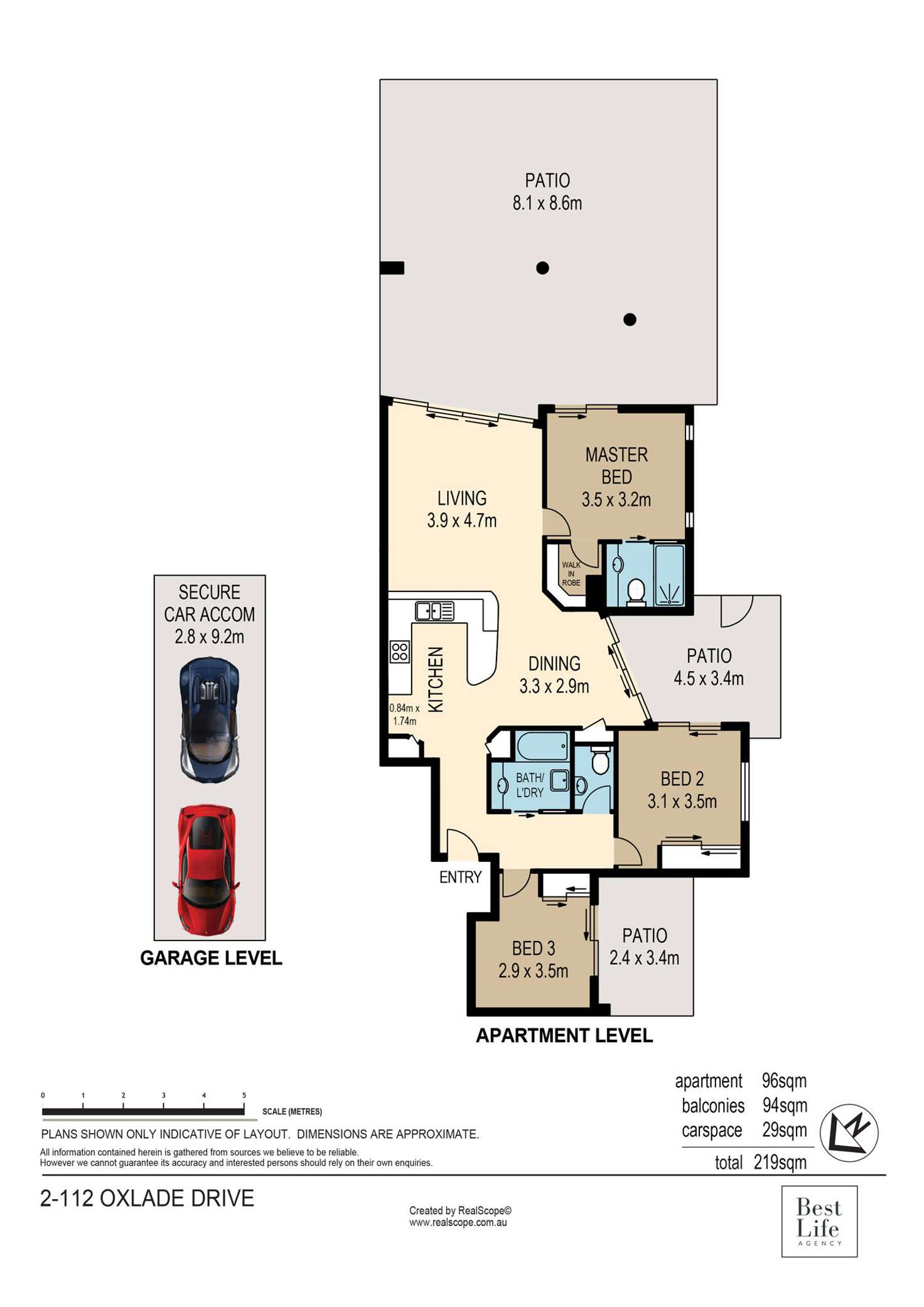 Floorplan of Homely apartment listing, 2/112-118 Oxlade Drive, New Farm QLD 4005