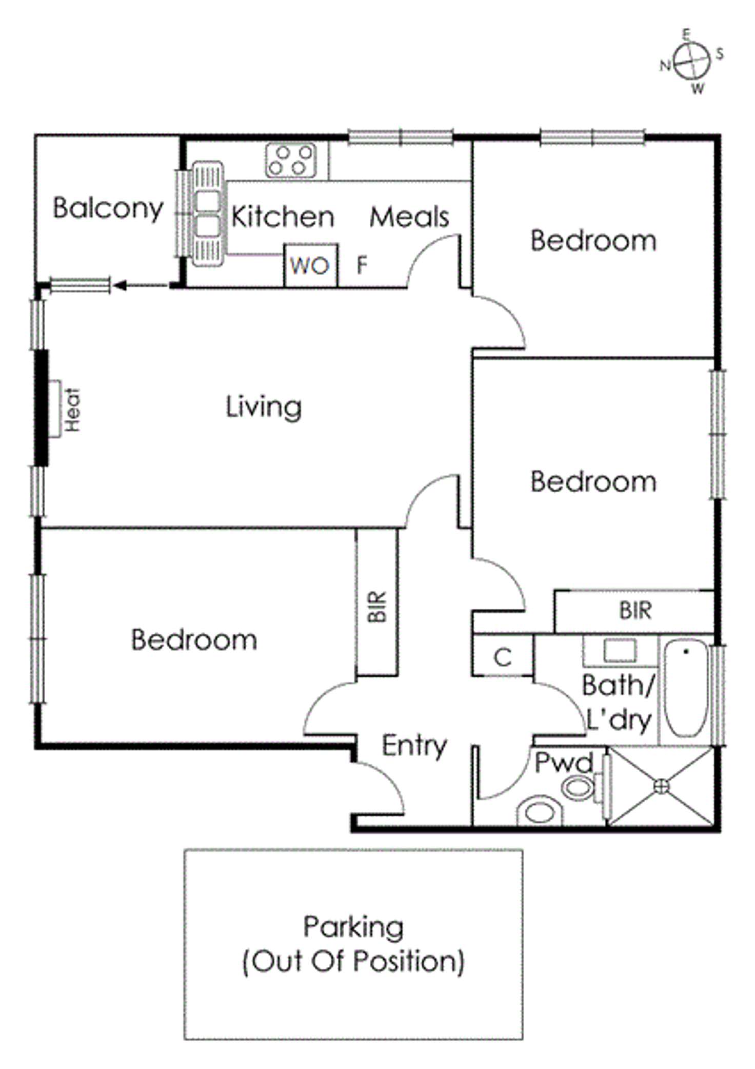 Floorplan of Homely apartment listing, 13/31 Kensington Road, South Yarra VIC 3141