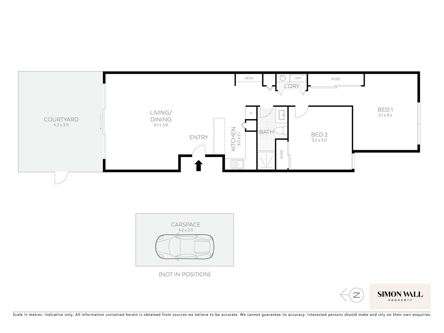 Floorplan of Homely unit listing, 28/75 Abbott Street, Wallsend NSW 2287