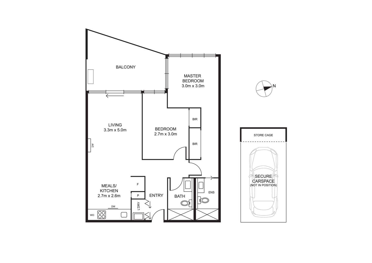 Floorplan of Homely apartment listing, 103/85 Leveson Street, North Melbourne VIC 3051