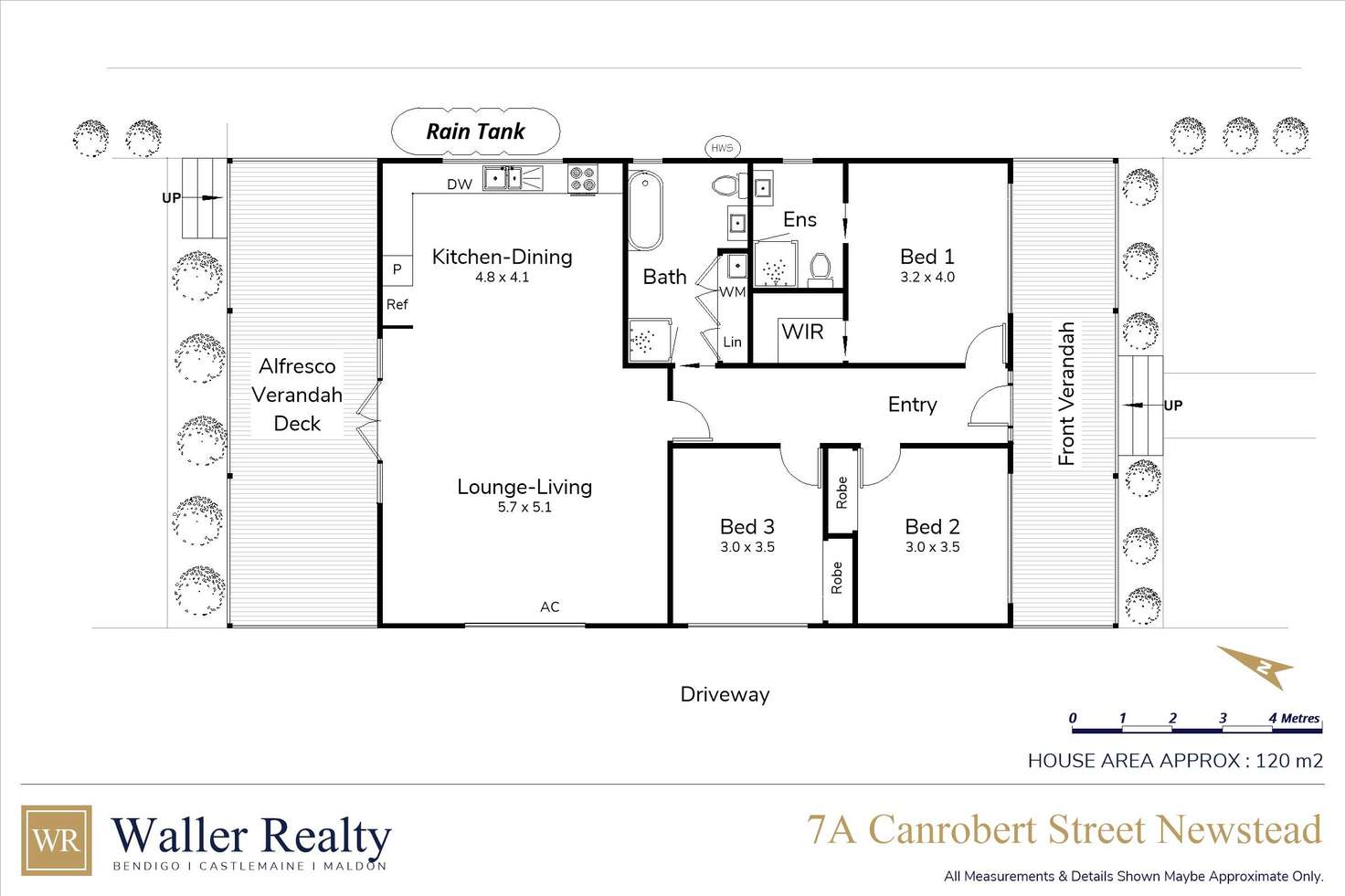 Floorplan of Homely house listing, 7a Canrobert Street, Newstead VIC 3462