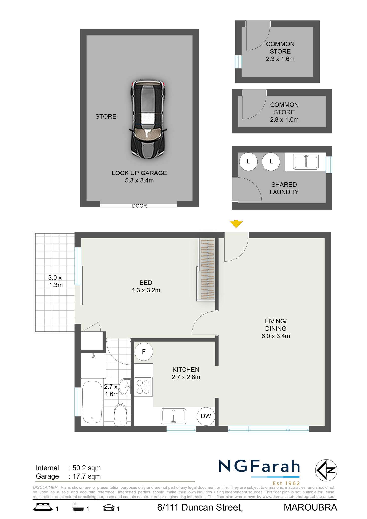 Floorplan of Homely apartment listing, 6/111 Duncan Street, Maroubra NSW 2035