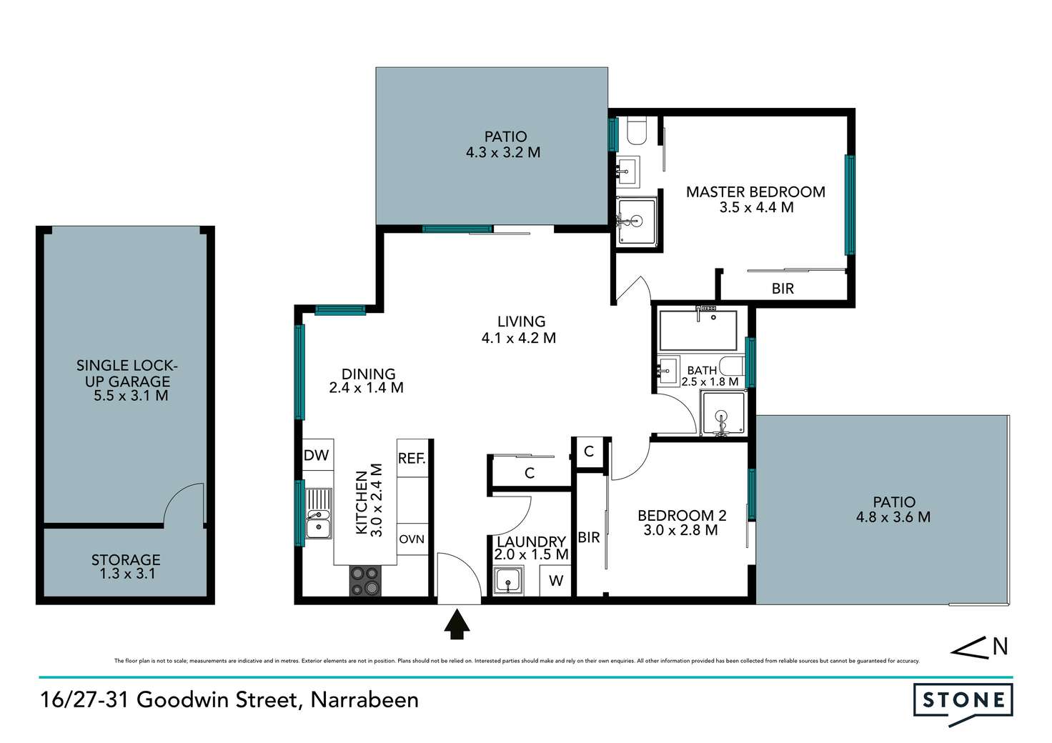 Floorplan of Homely apartment listing, 16/27-31 Goodwin Street, Narrabeen NSW 2101