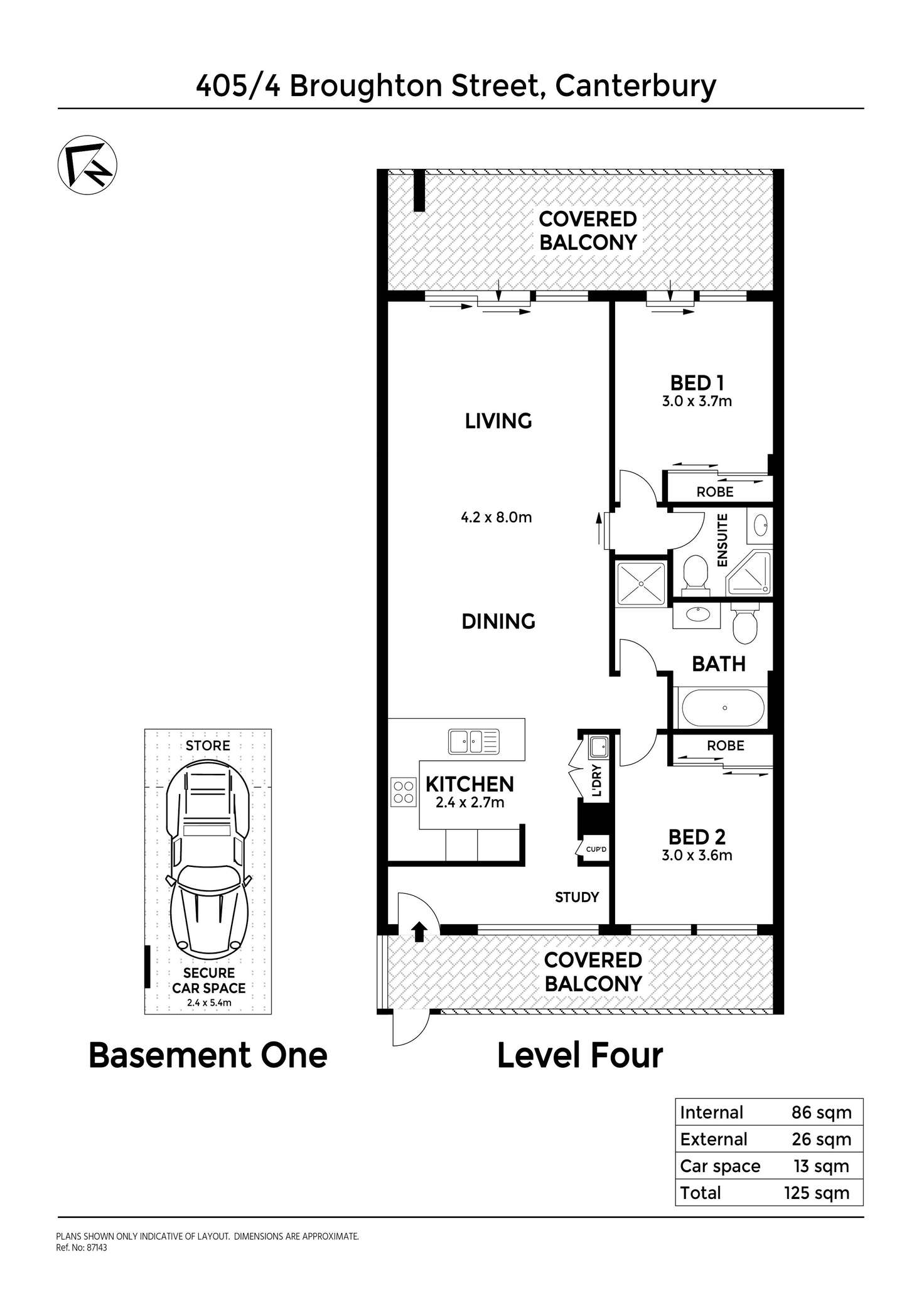 Floorplan of Homely apartment listing, 405/4 Broughton Street, Canterbury NSW 2193