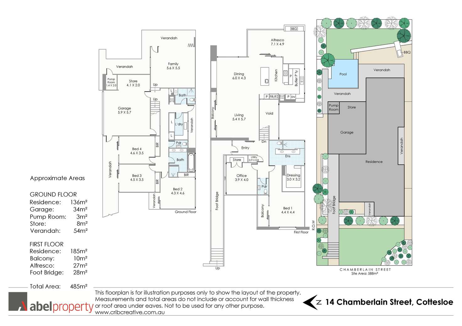 Floorplan of Homely house listing, 14 Chamberlain Street, Cottesloe WA 6011