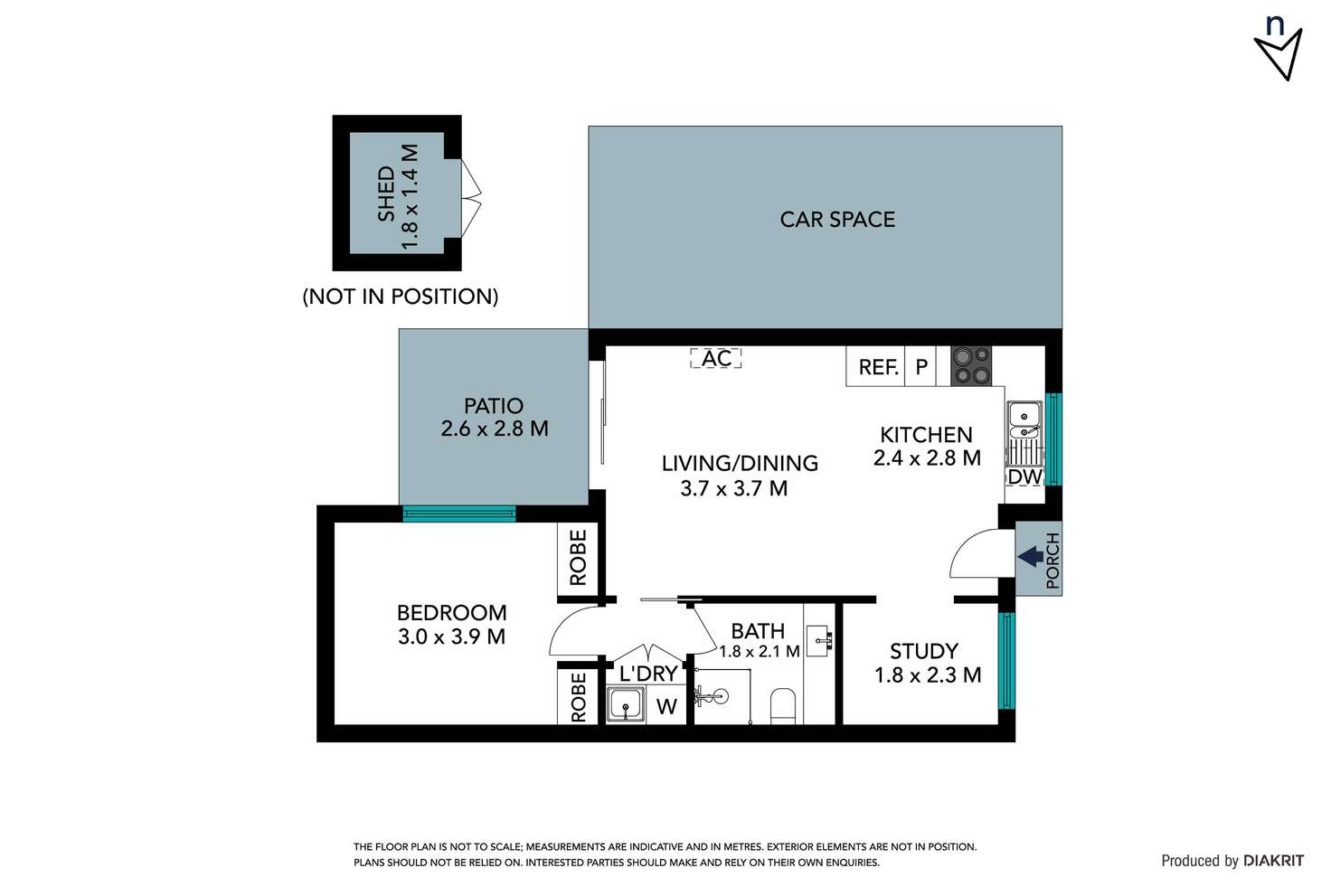 Floorplan of Homely unit listing, 2/36 Eton Street, Preston VIC 3072