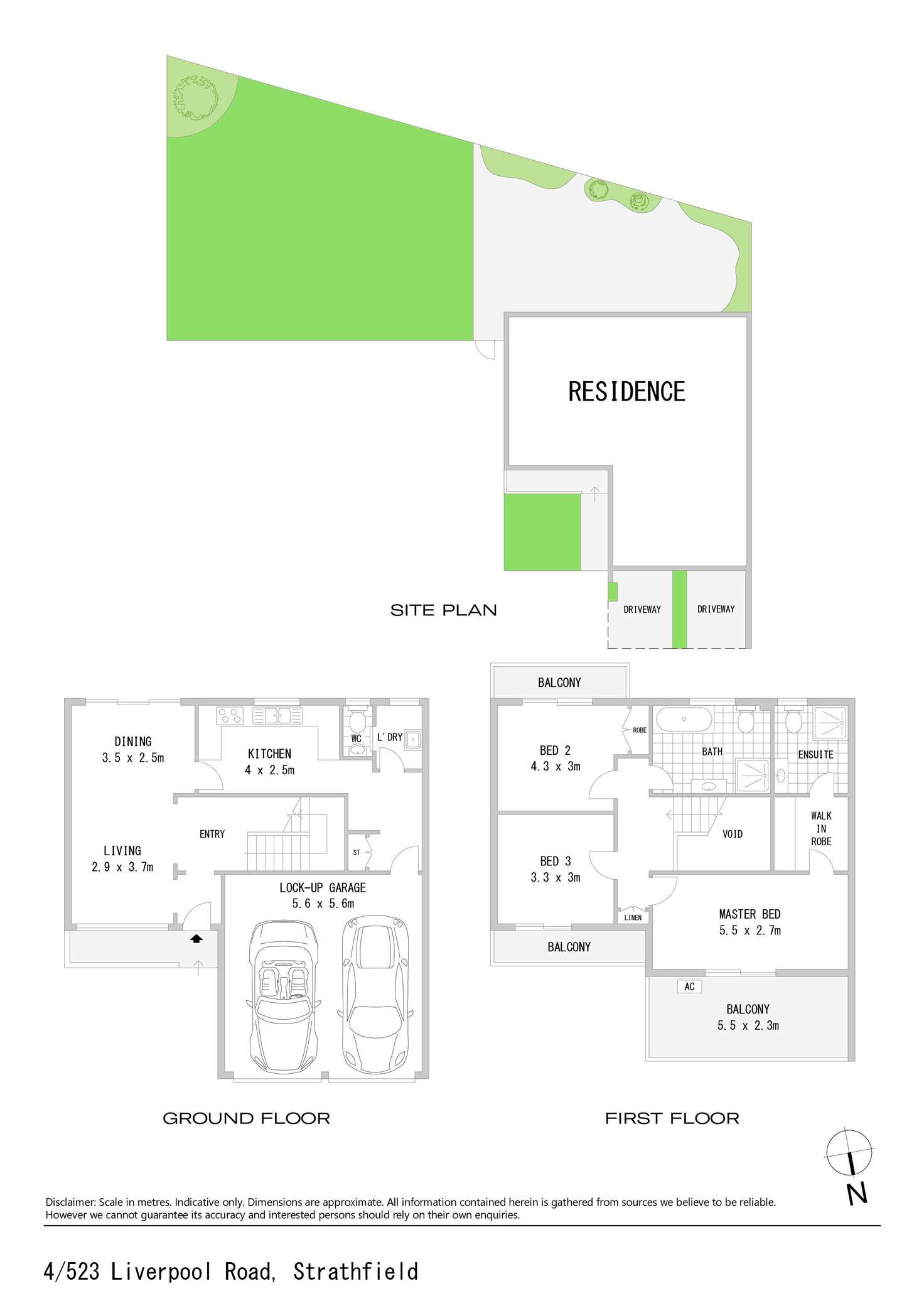 Floorplan of Homely townhouse listing, 4/523-527 Liverpool Road, Strathfield NSW 2135