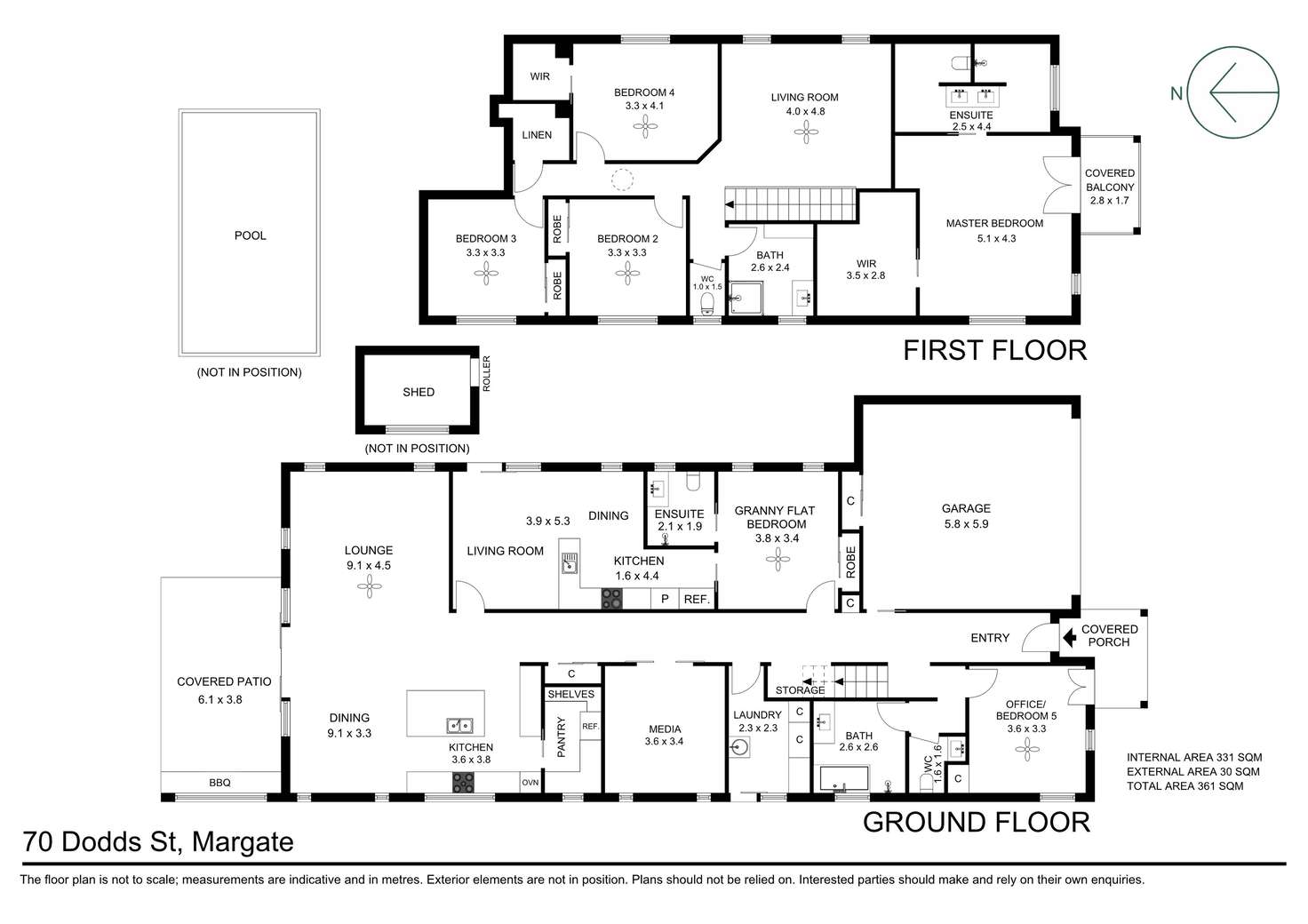 Floorplan of Homely house listing, 70 Dodds Street, Margate QLD 4019