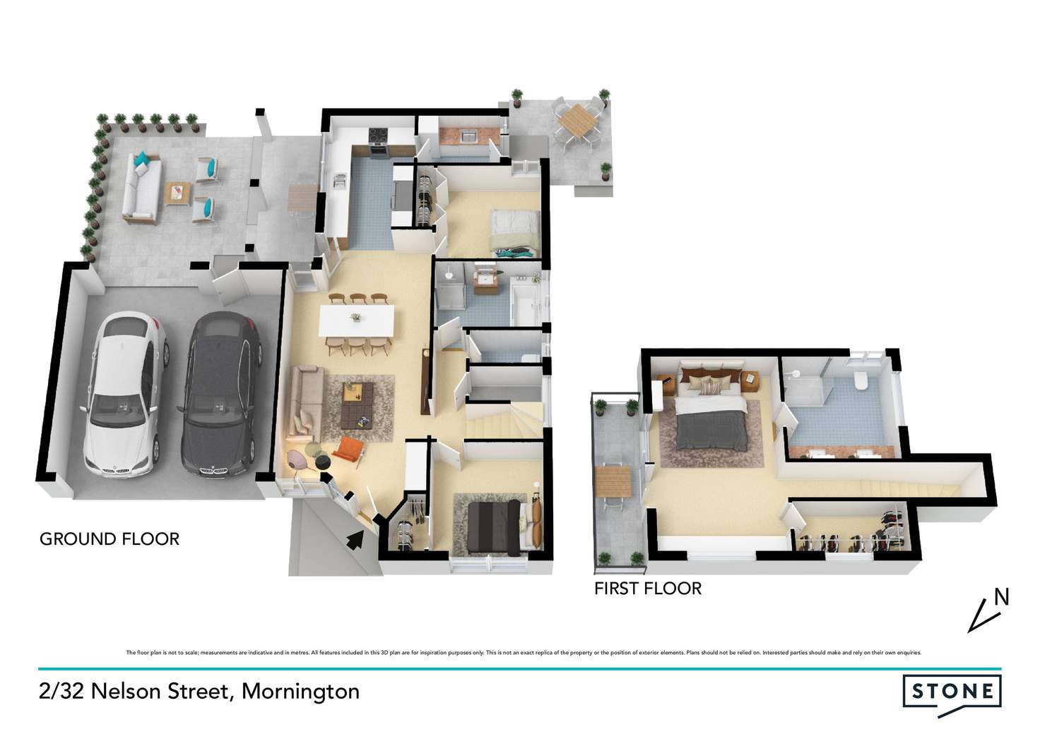 Floorplan of Homely townhouse listing, 2/32 Nelson Street, Mornington VIC 3931