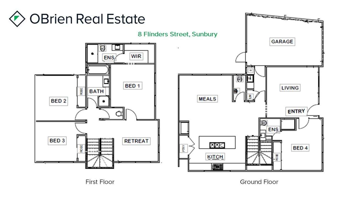 Floorplan of Homely house listing, 8 Flinders Street, Sunbury VIC 3429