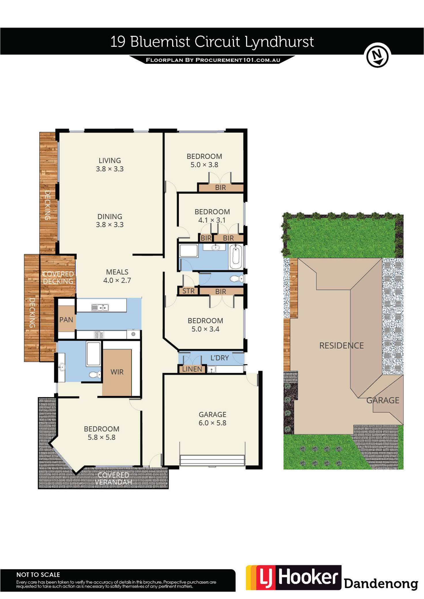 Floorplan of Homely house listing, 19 Bluemist Circuit, Lyndhurst VIC 3975