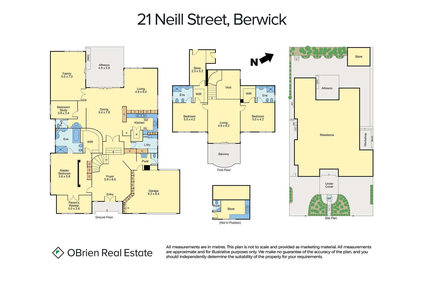 Floorplan of Homely house listing, 21 Neill Street, Berwick VIC 3806