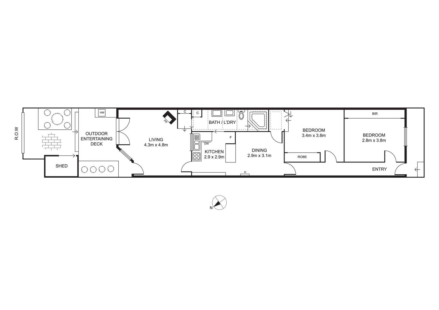 Floorplan of Homely house listing, 4 Chapman Street, North Melbourne VIC 3051