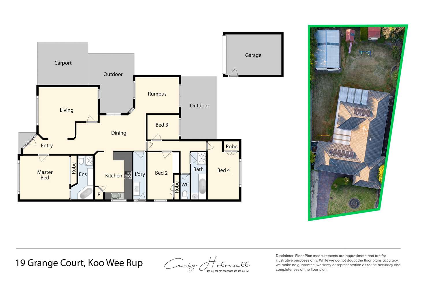 Floorplan of Homely house listing, 19 Grange Court, Koo Wee Rup VIC 3981