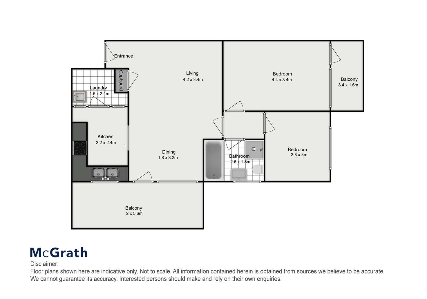 Floorplan of Homely apartment listing, 2/6B Connelly Street, Penshurst NSW 2222