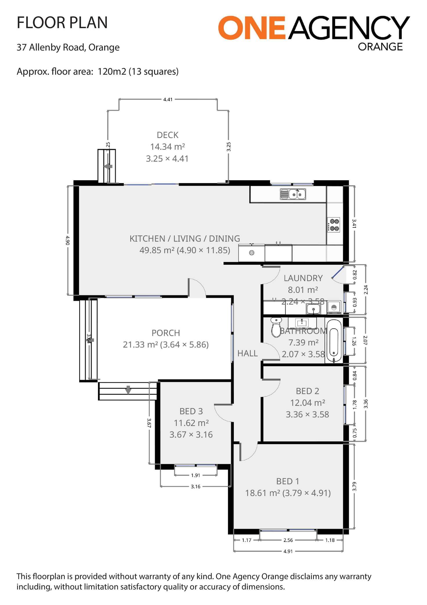 Floorplan of Homely house listing, 37 Allenby Road, Orange NSW 2800