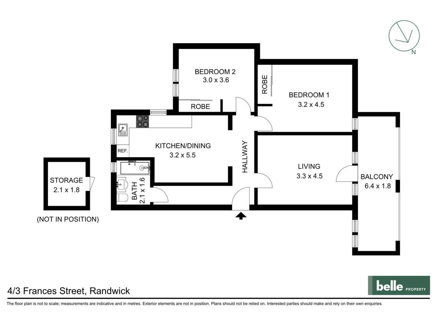 Floorplan of Homely apartment listing, 4/3 Frances Street, Randwick NSW 2031