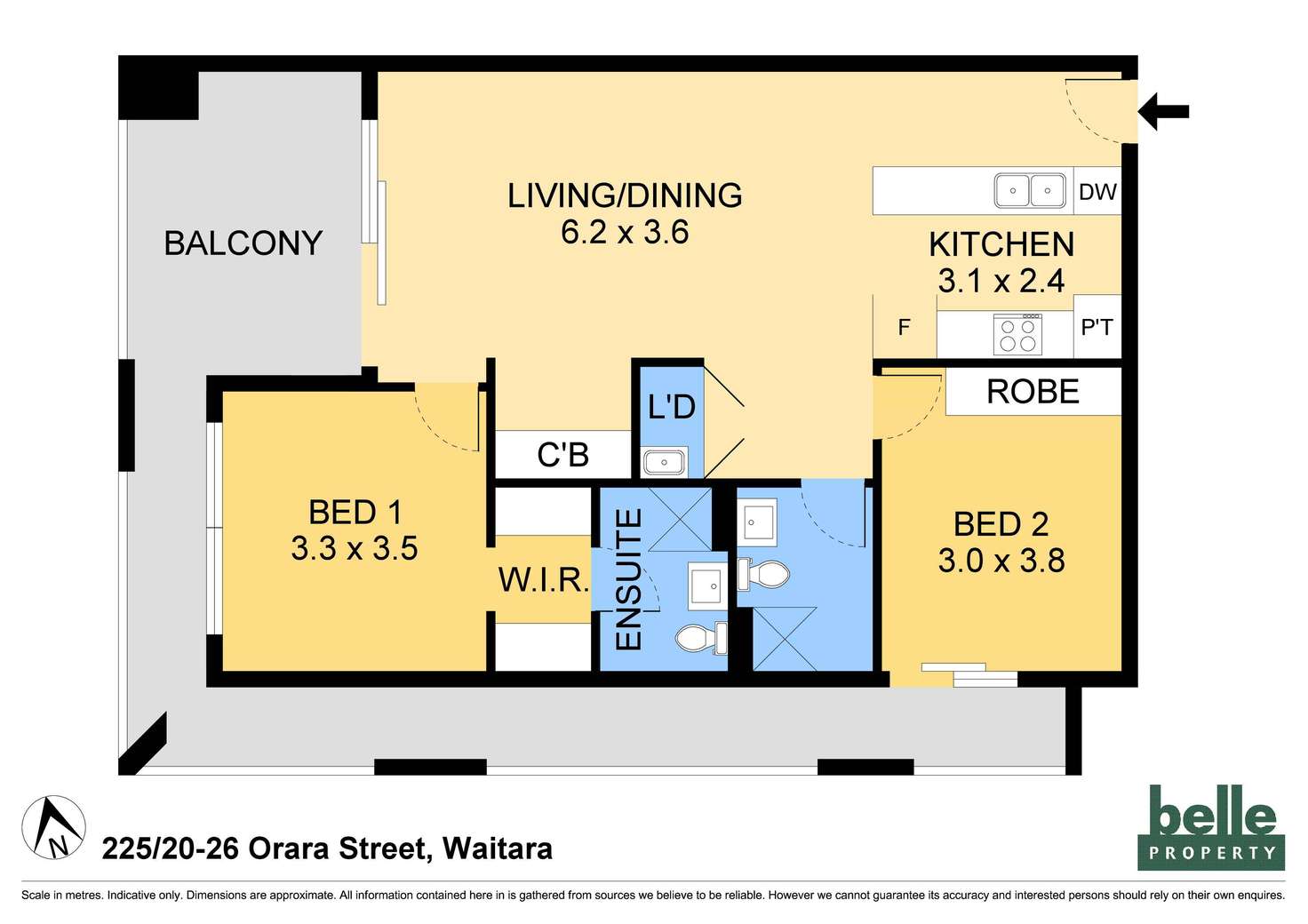 Floorplan of Homely apartment listing, 225/20-26 Orara Street, Waitara NSW 2077