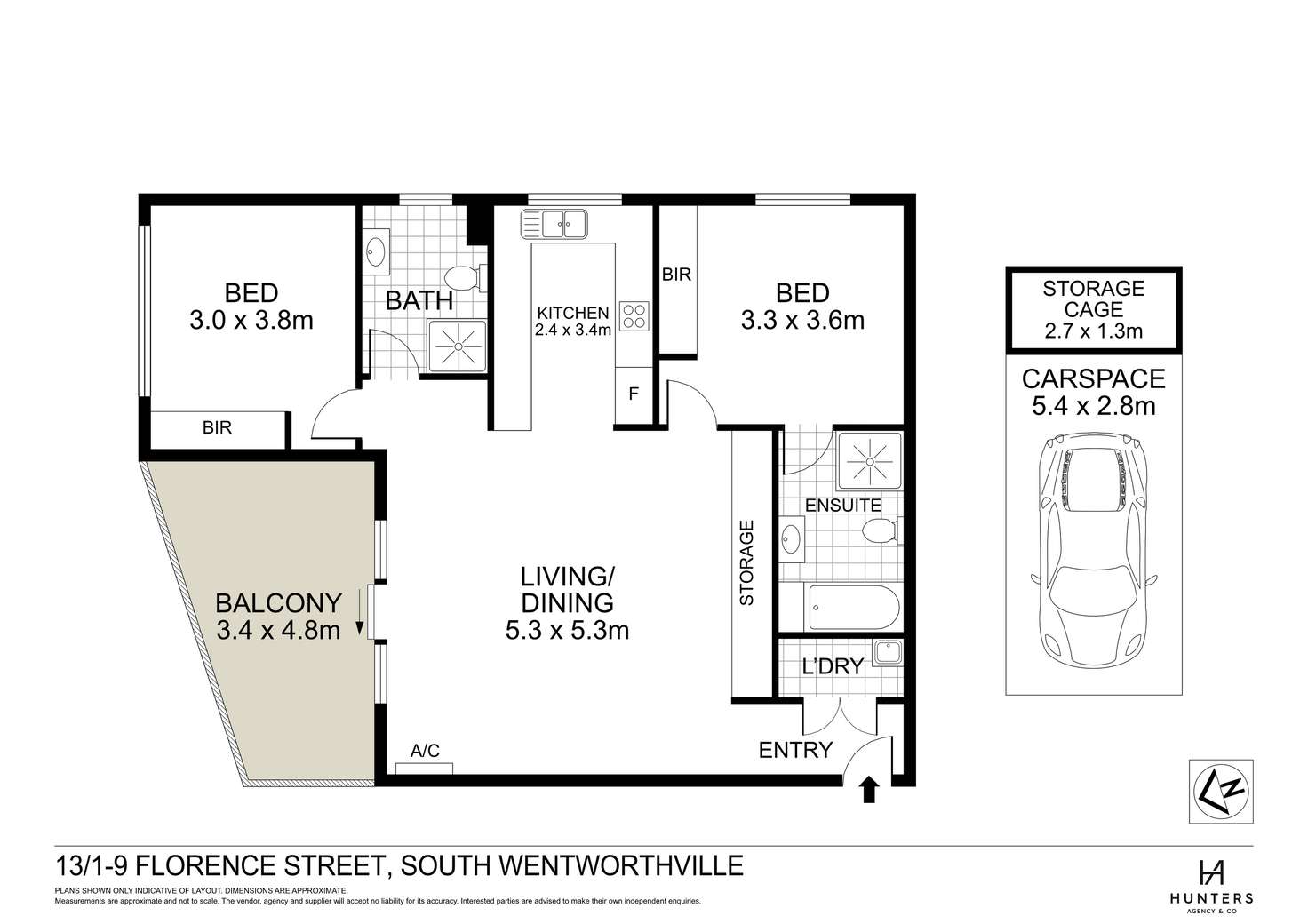 Floorplan of Homely apartment listing, 13/1-9 Florence Street, Wentworthville NSW 2145