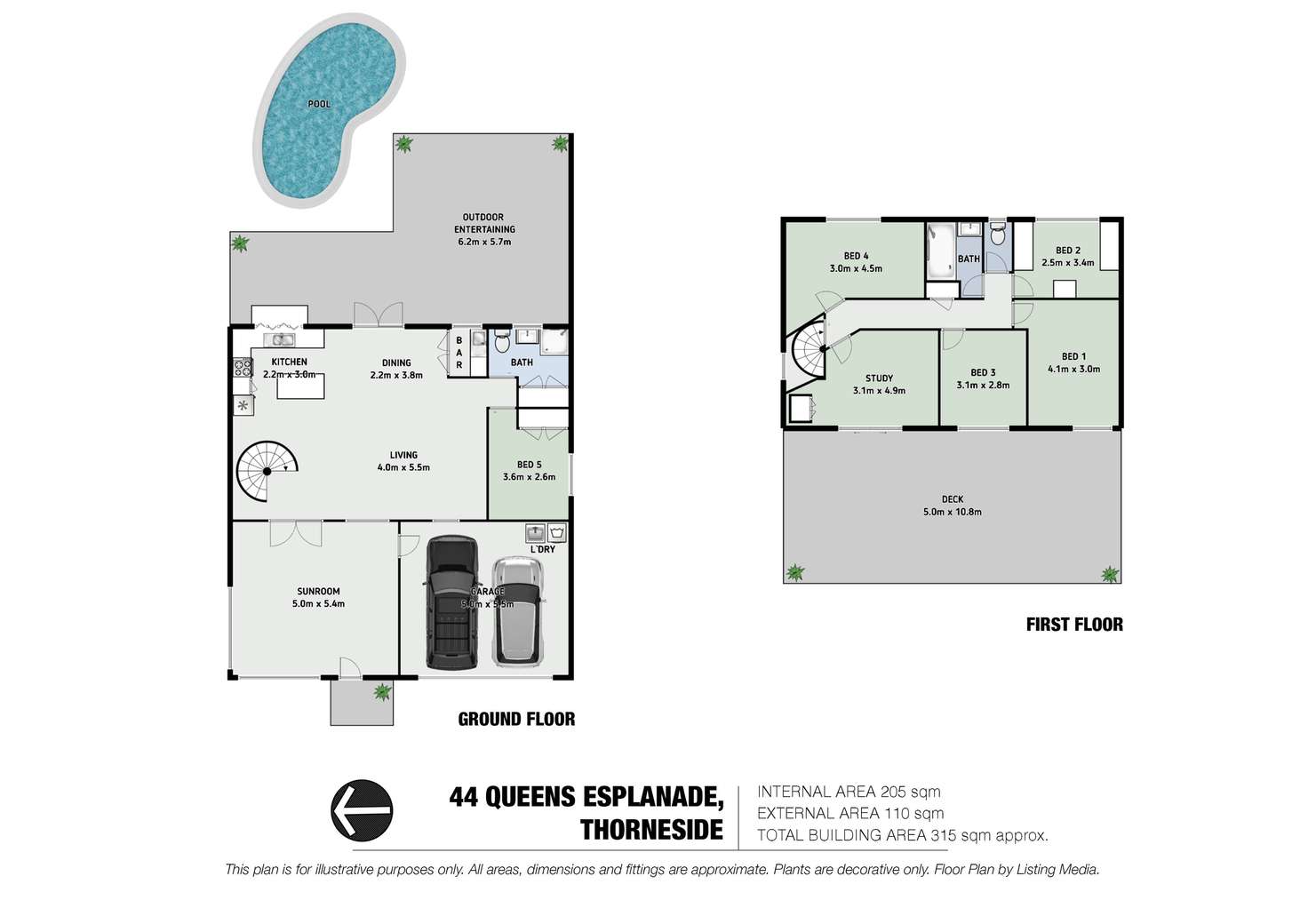Floorplan of Homely house listing, 44 Queens Esplanade, Thorneside QLD 4158