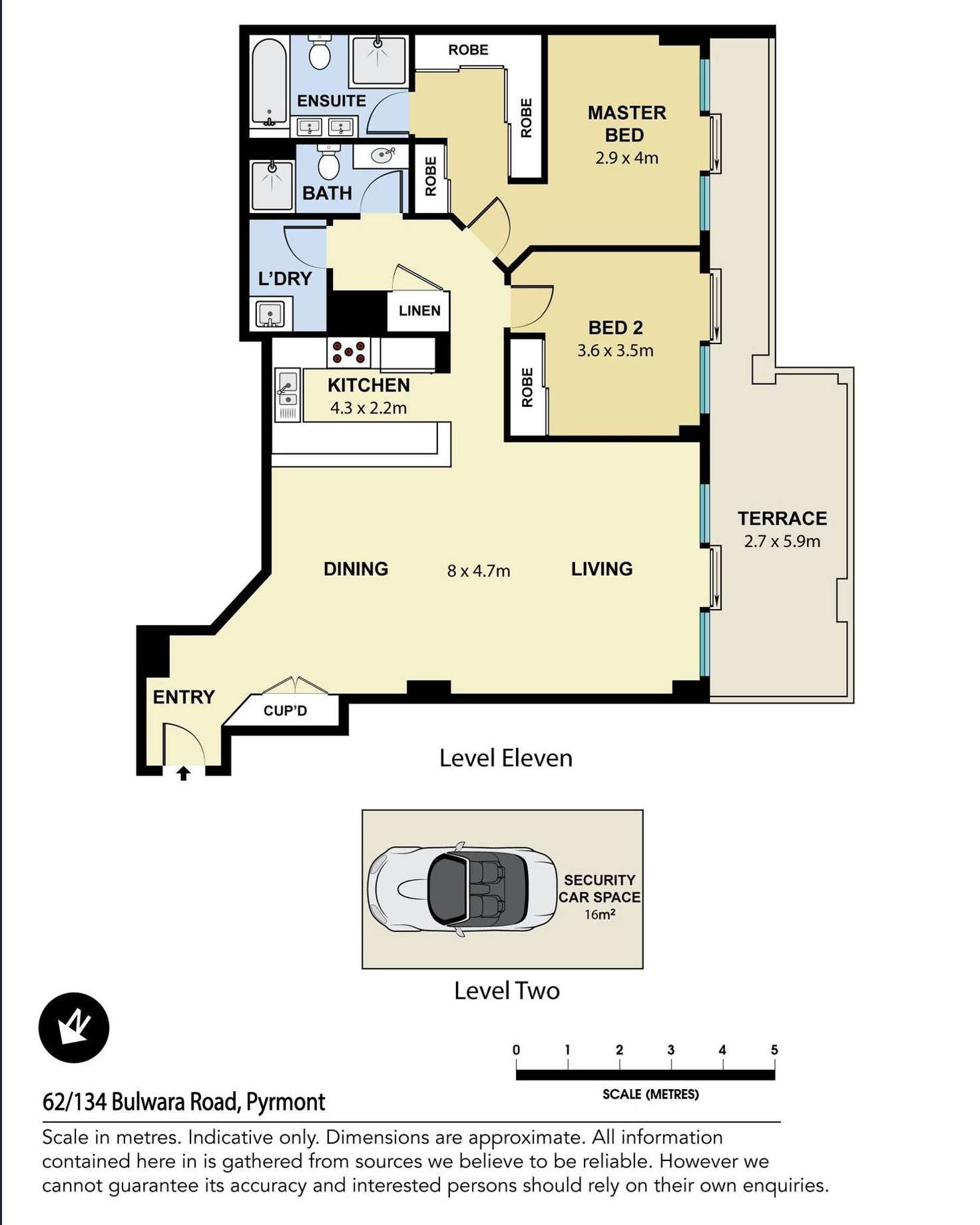 Floorplan of Homely apartment listing, 62/134-150 Bulwara Road, Pyrmont NSW 2009