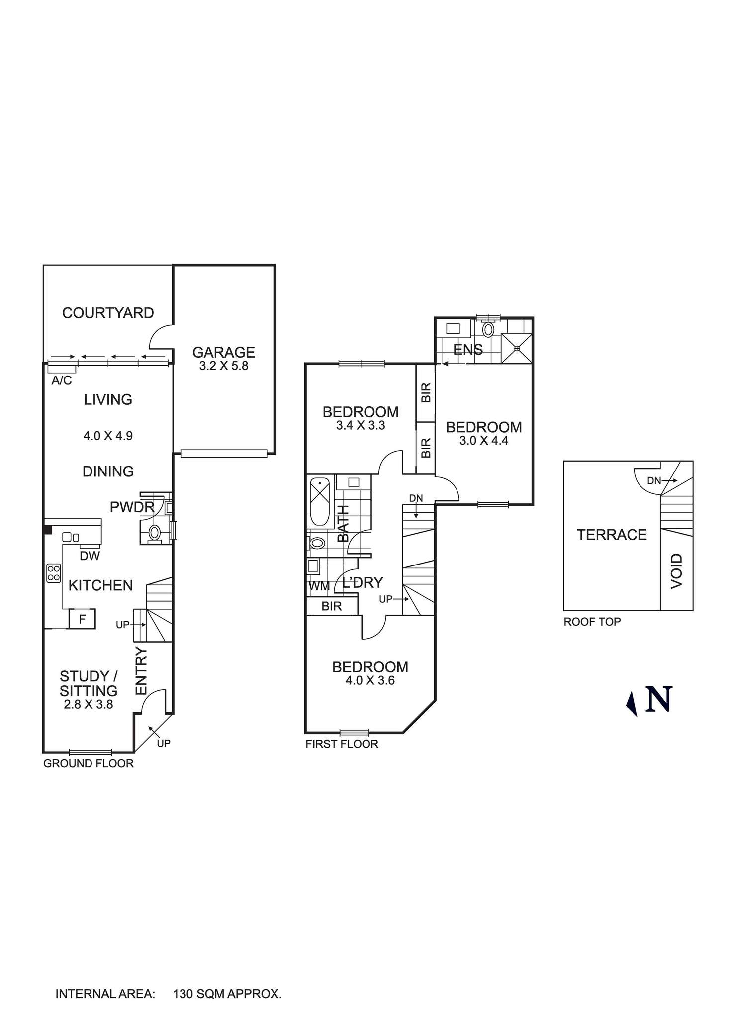 Floorplan of Homely townhouse listing, 3/350-352 Brunswick Road, Brunswick VIC 3056