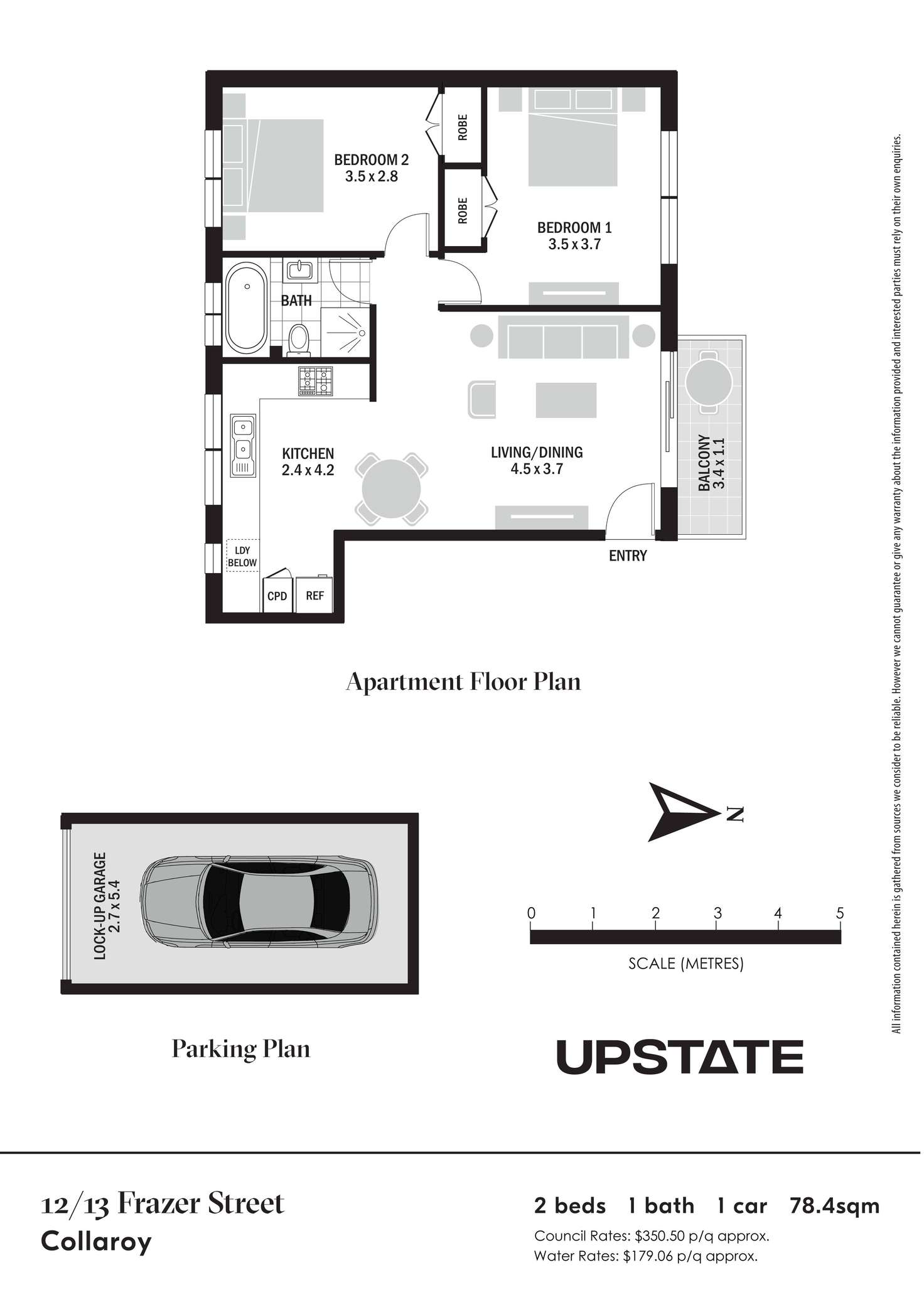 Floorplan of Homely apartment listing, 12/13 Frazer Street, Collaroy NSW 2097