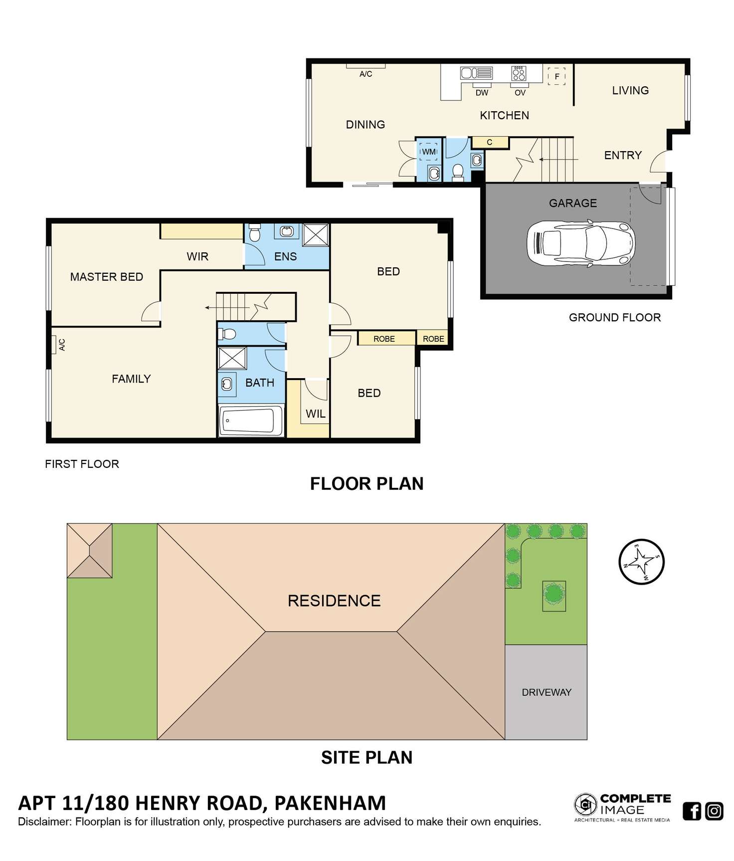 Floorplan of Homely townhouse listing, 11/180 Henry Road, Pakenham VIC 3810