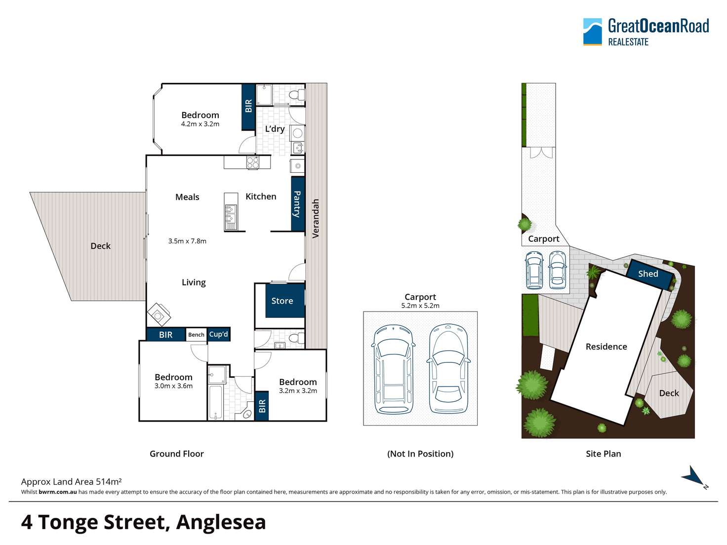 Floorplan of Homely house listing, 4 Tonge Street, Anglesea VIC 3230