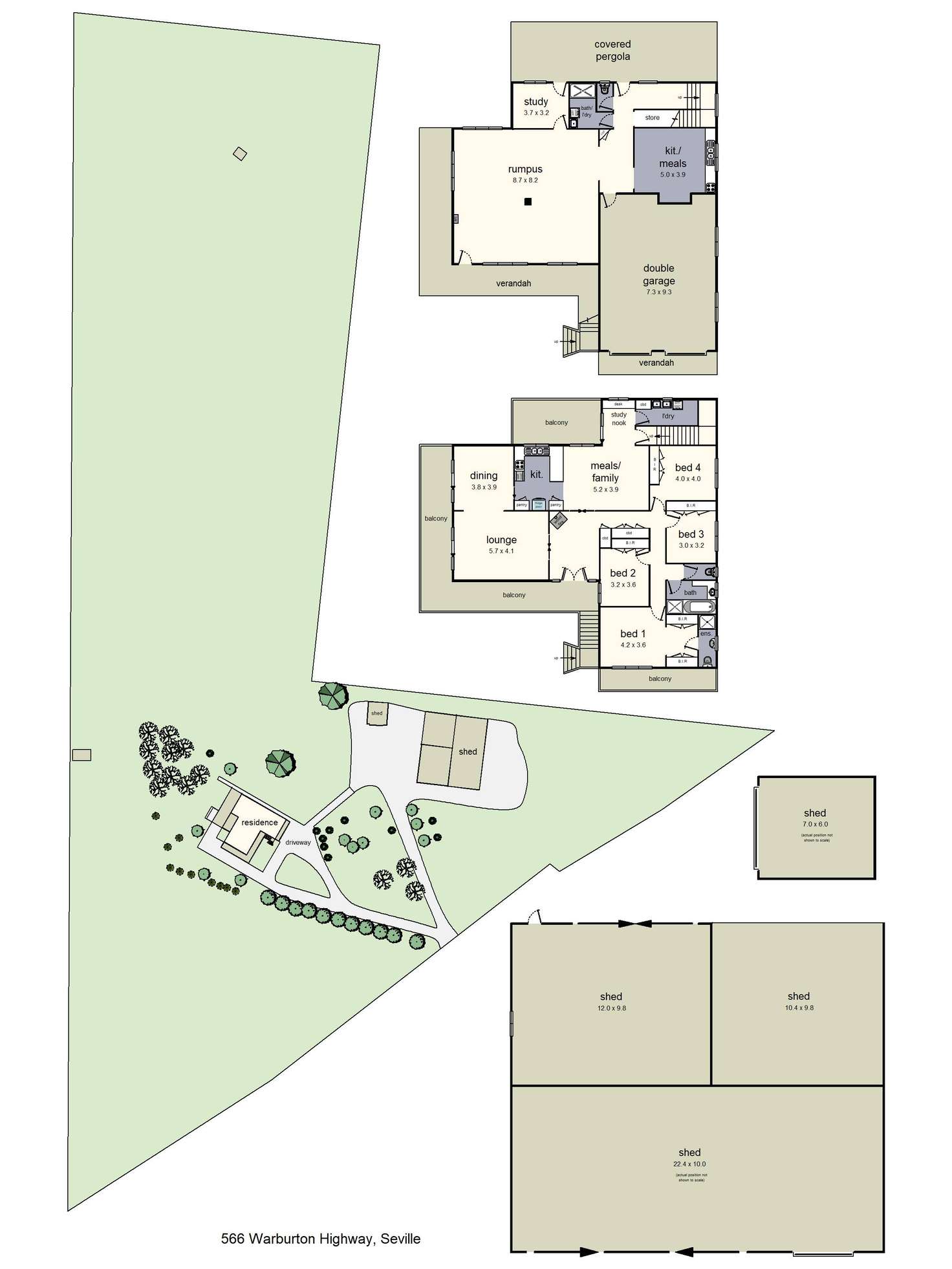 Floorplan of Homely acreageSemiRural listing, 566 Warburton Highway, Seville VIC 3139
