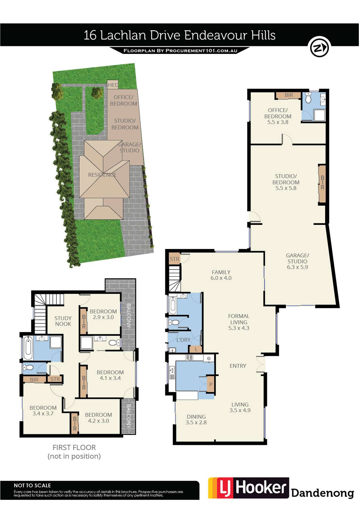 Floorplan of Homely house listing, 16 Lachlan Drive, Endeavour Hills VIC 3802