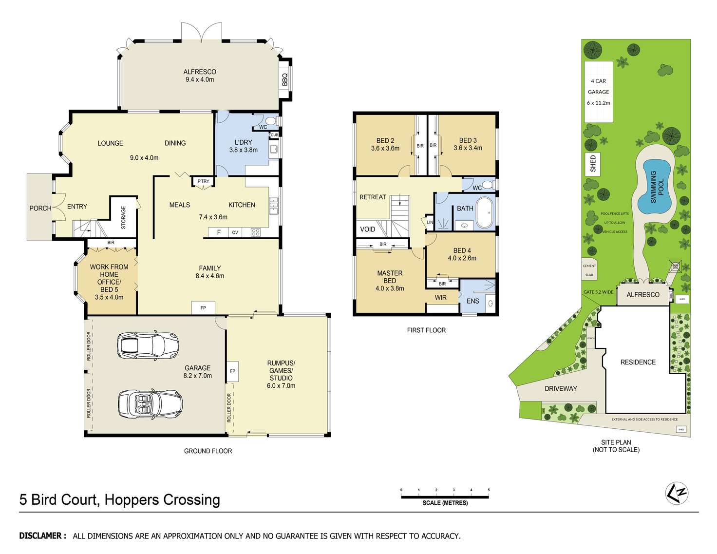 Floorplan of Homely house listing, 5 Bird Court, Hoppers Crossing VIC 3029
