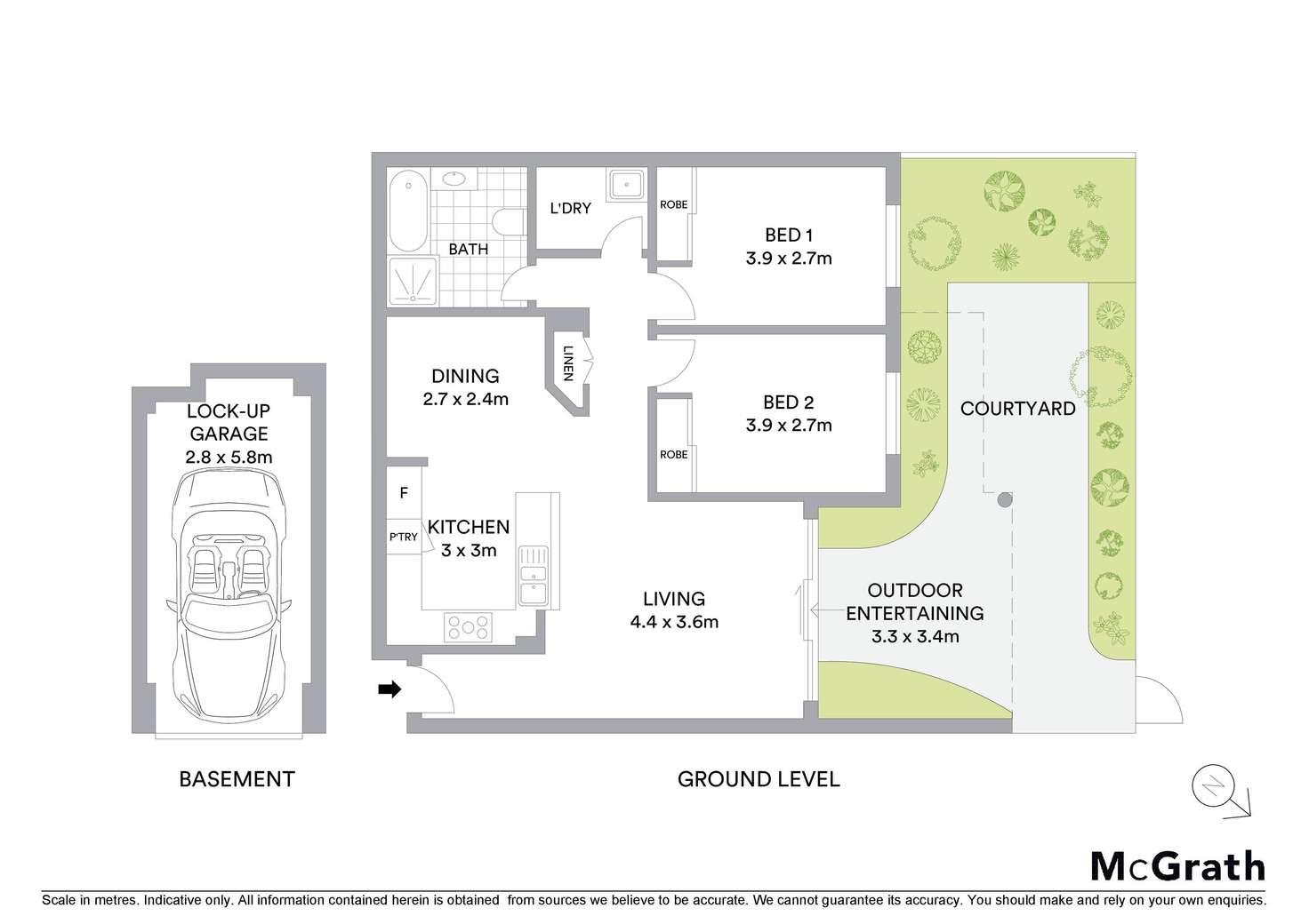 Floorplan of Homely unit listing, 4/13 Hampden Street, Beverly Hills NSW 2209