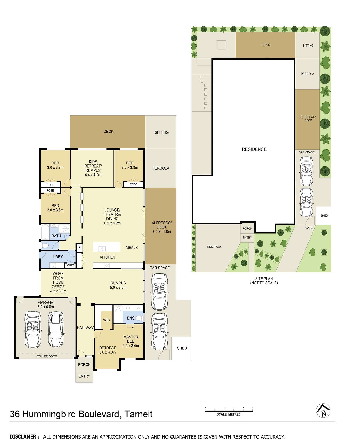Floorplan of Homely house listing, 36 Hummingbird Boulevard, Tarneit VIC 3029
